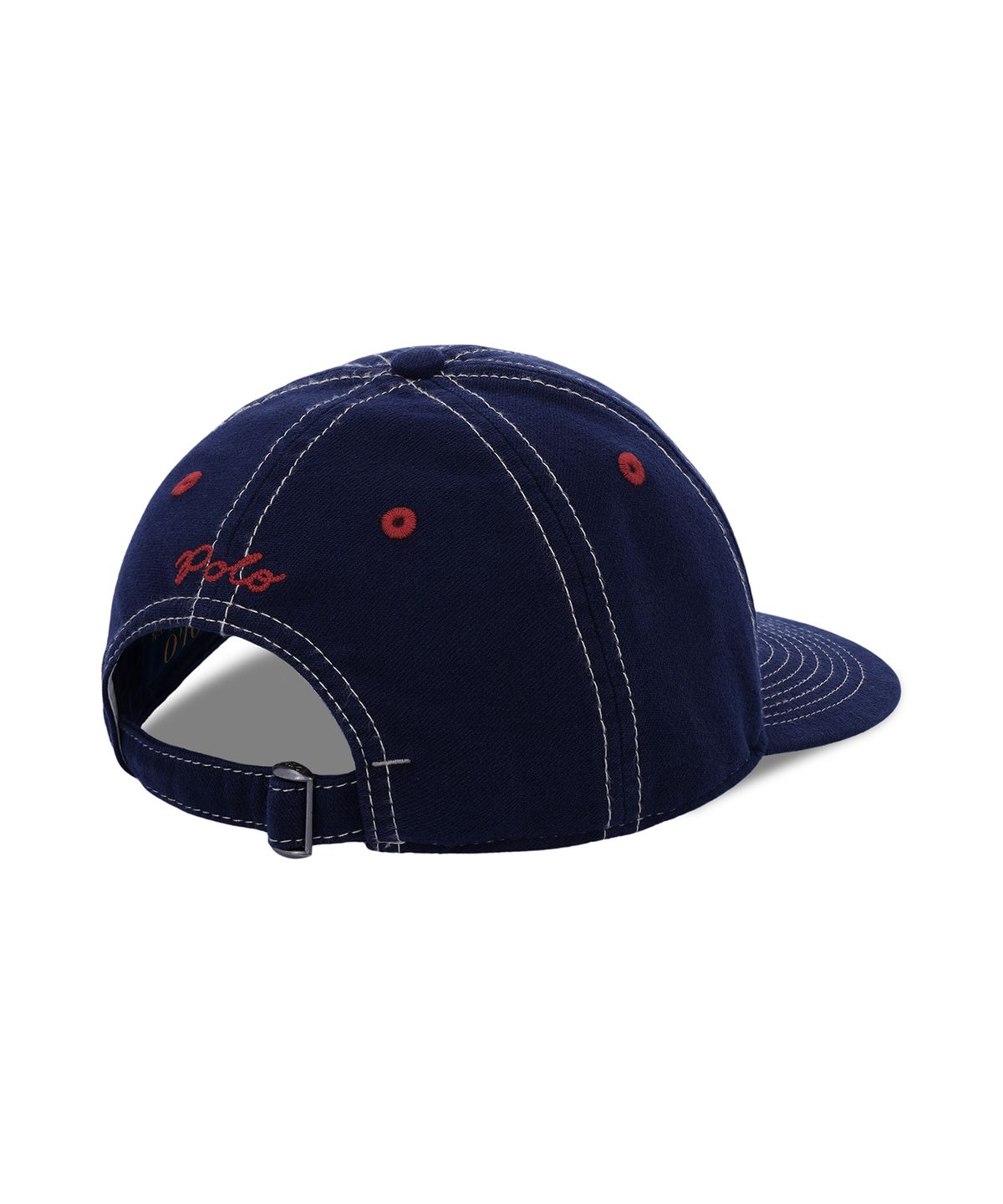 폴로 랄프 로렌(POLO RALPH LAUREN) 샤모아 레더 볼 캡-네이비