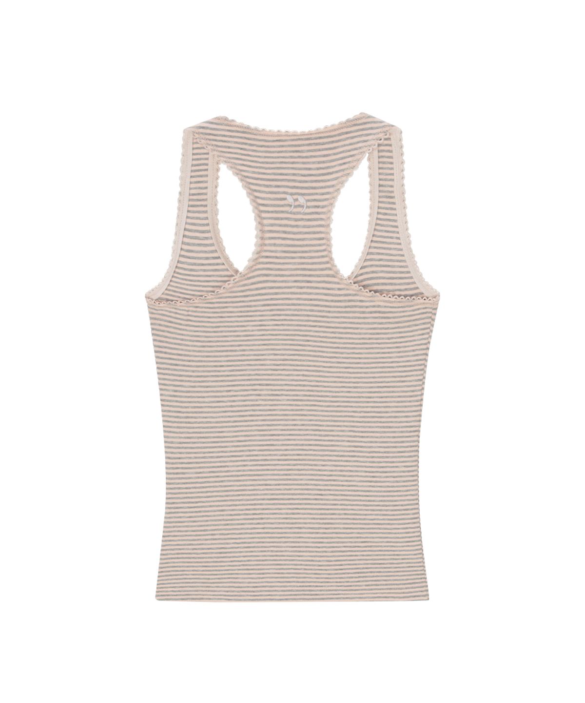 애즈온(ASON) RIPPLE STRIPE SLEEVELESS / PINK