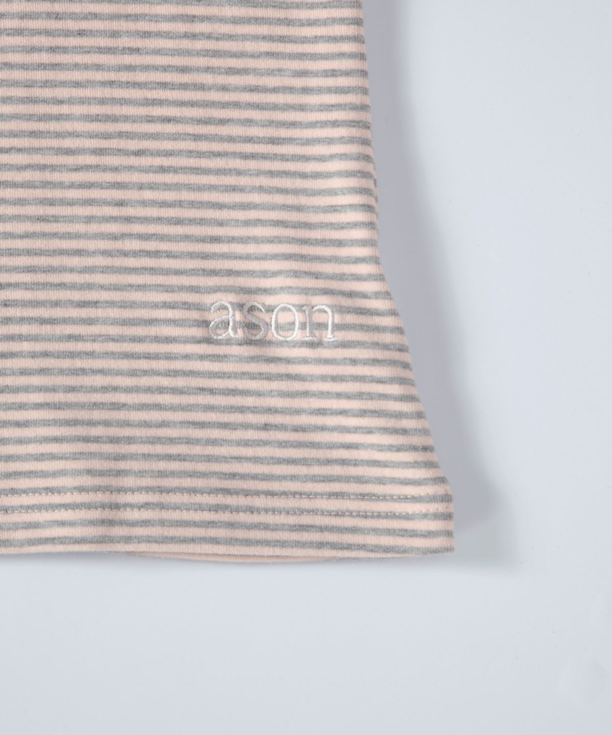 애즈온(ASON) RIPPLE STRIPE SLEEVELESS / PINK