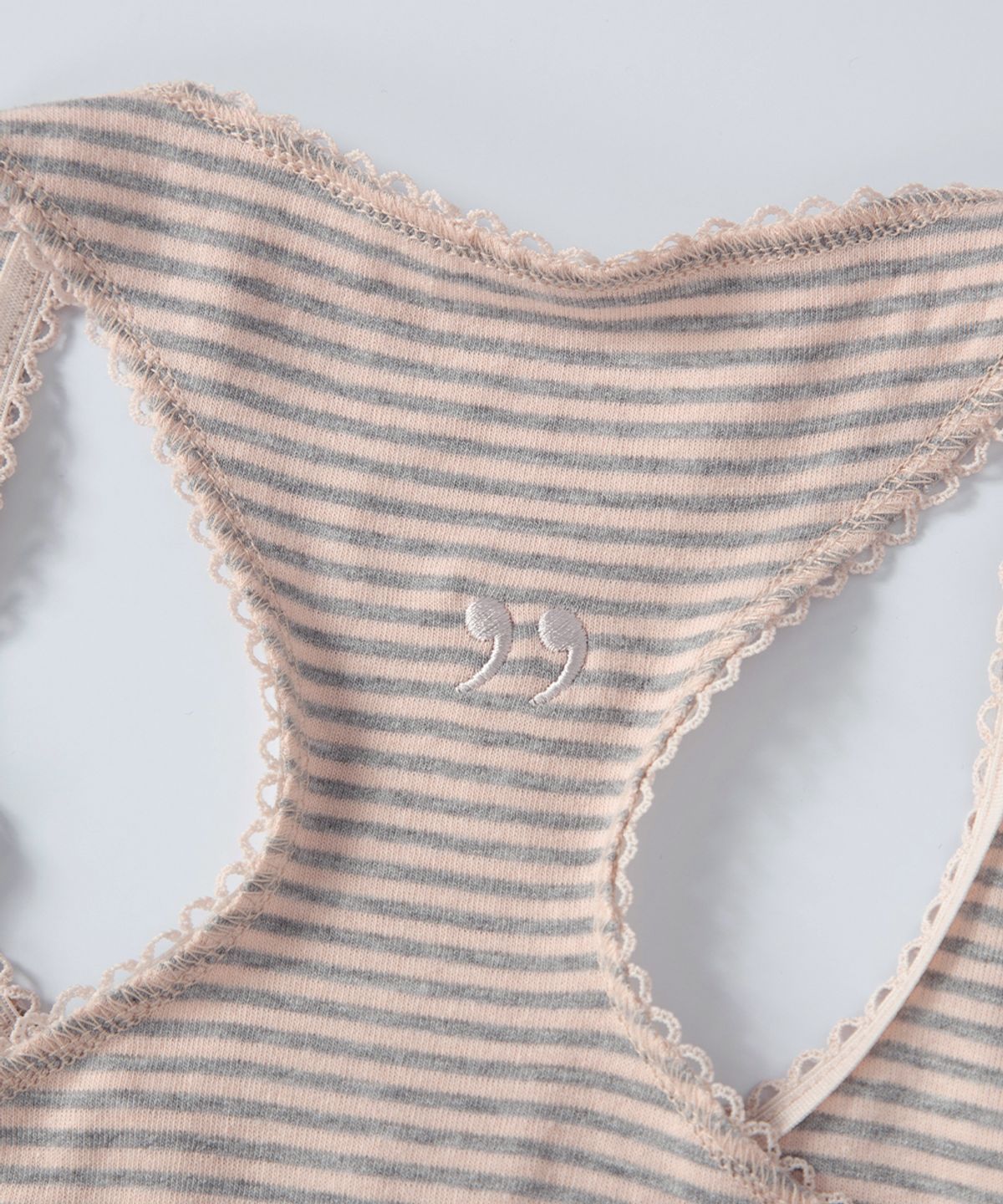애즈온(ASON) RIPPLE STRIPE SLEEVELESS / PINK