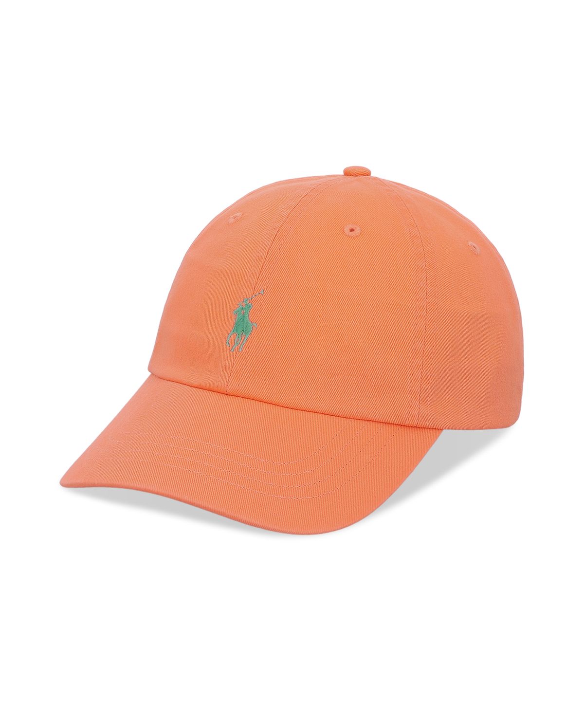 폴로 랄프 로렌(POLO RALPH LAUREN) 코튼 치노 볼 캡-오렌지