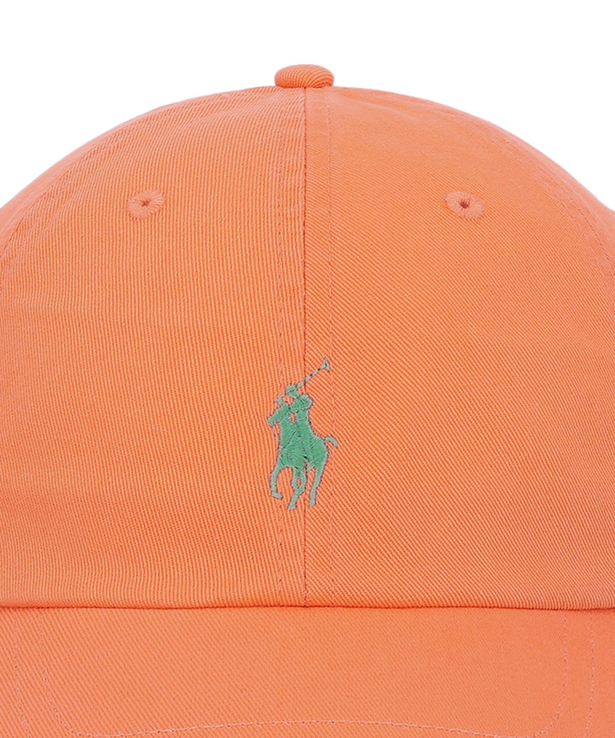 폴로 랄프 로렌(POLO RALPH LAUREN) 코튼 치노 볼 캡-오렌지