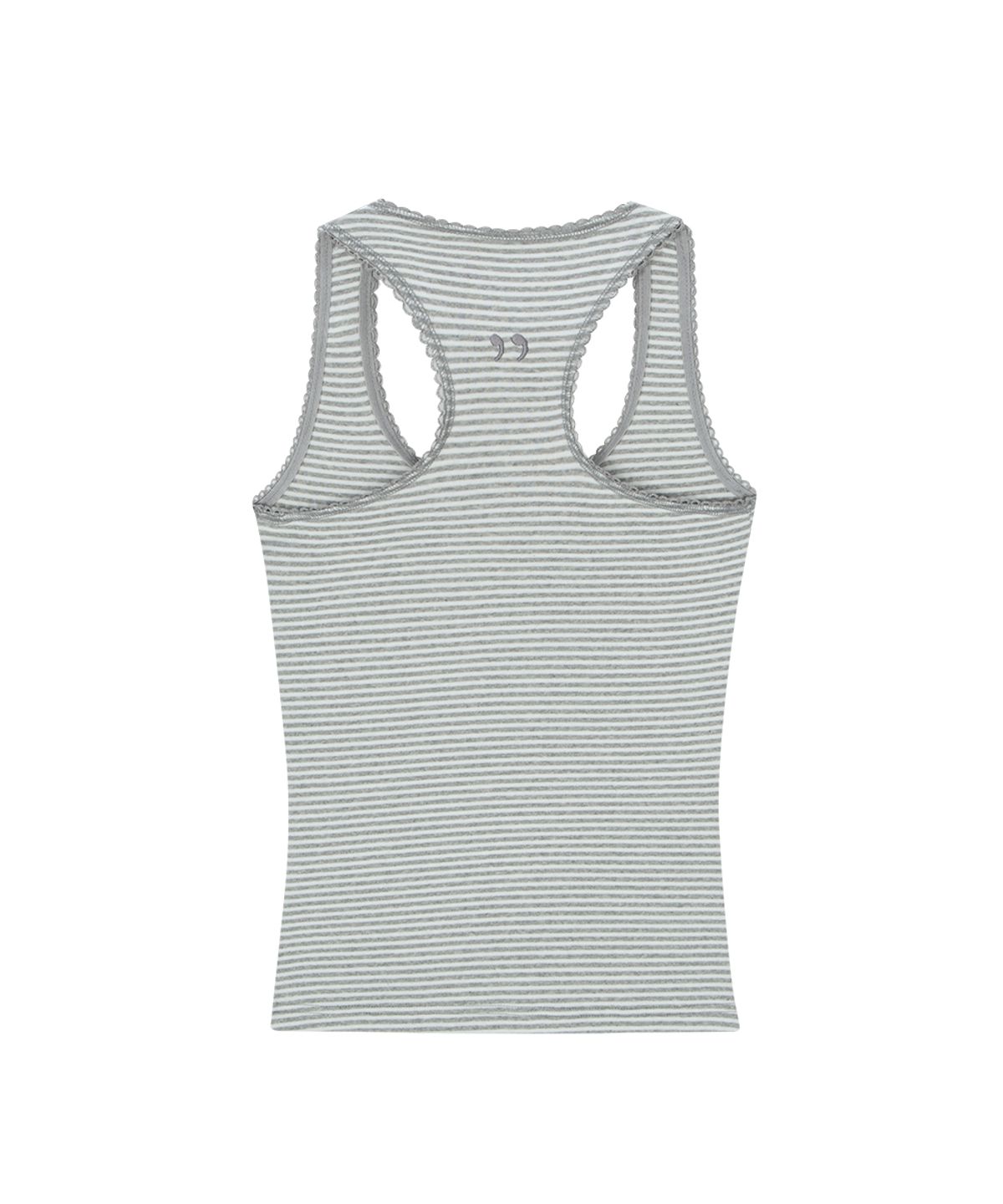 애즈온(ASON) RIPPLE STRIPE SLEEVELESS / GRAY