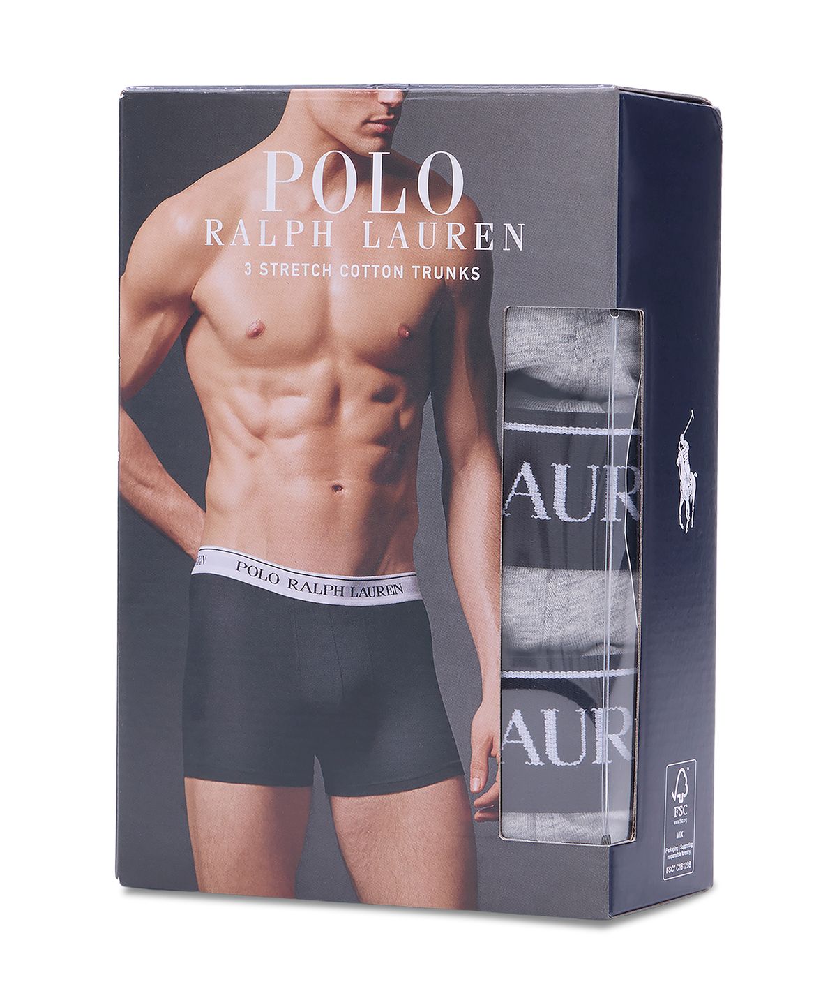 폴로 랄프 로렌(POLO RALPH LAUREN) 스트레치 코튼 트렁크 쓰리팩-멀티 컬러