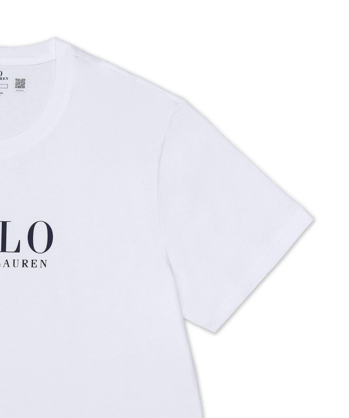 폴로 랄프 로렌(POLO RALPH LAUREN) 로고 코튼 저지 슬립 셔츠-화이트