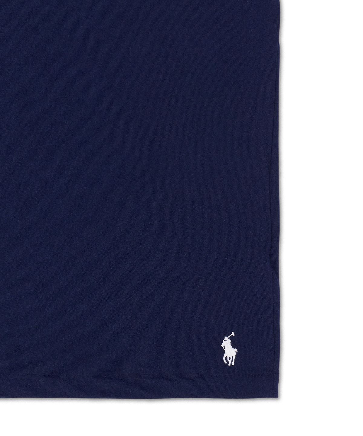 폴로 랄프 로렌(POLO RALPH LAUREN) 로고 코튼 저지 슬립 셔츠-네이비