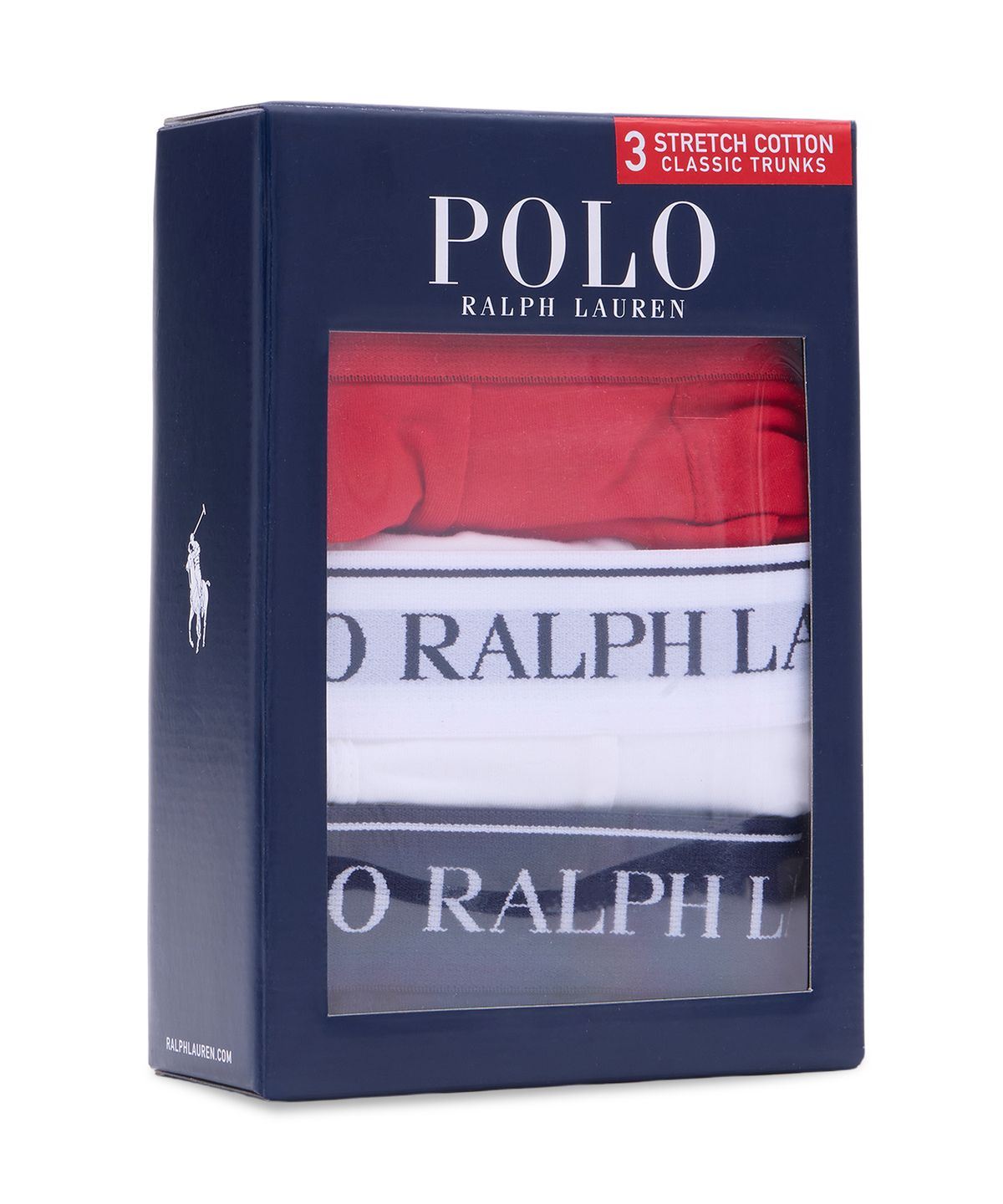 폴로 랄프 로렌(POLO RALPH LAUREN) 스트레치 코튼 트렁크 쓰리팩-멀티 컬러