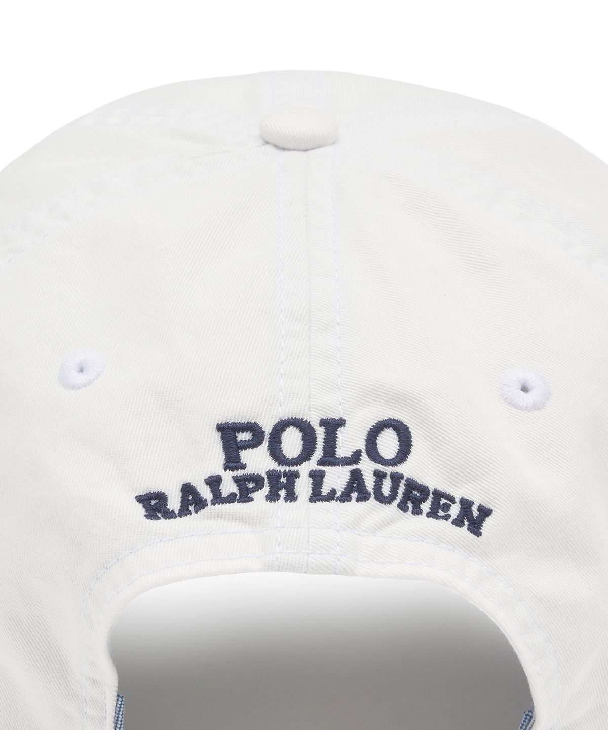 폴로 랄프 로렌(POLO RALPH LAUREN) 스트레치 코튼 트윌 볼 캡-화이트