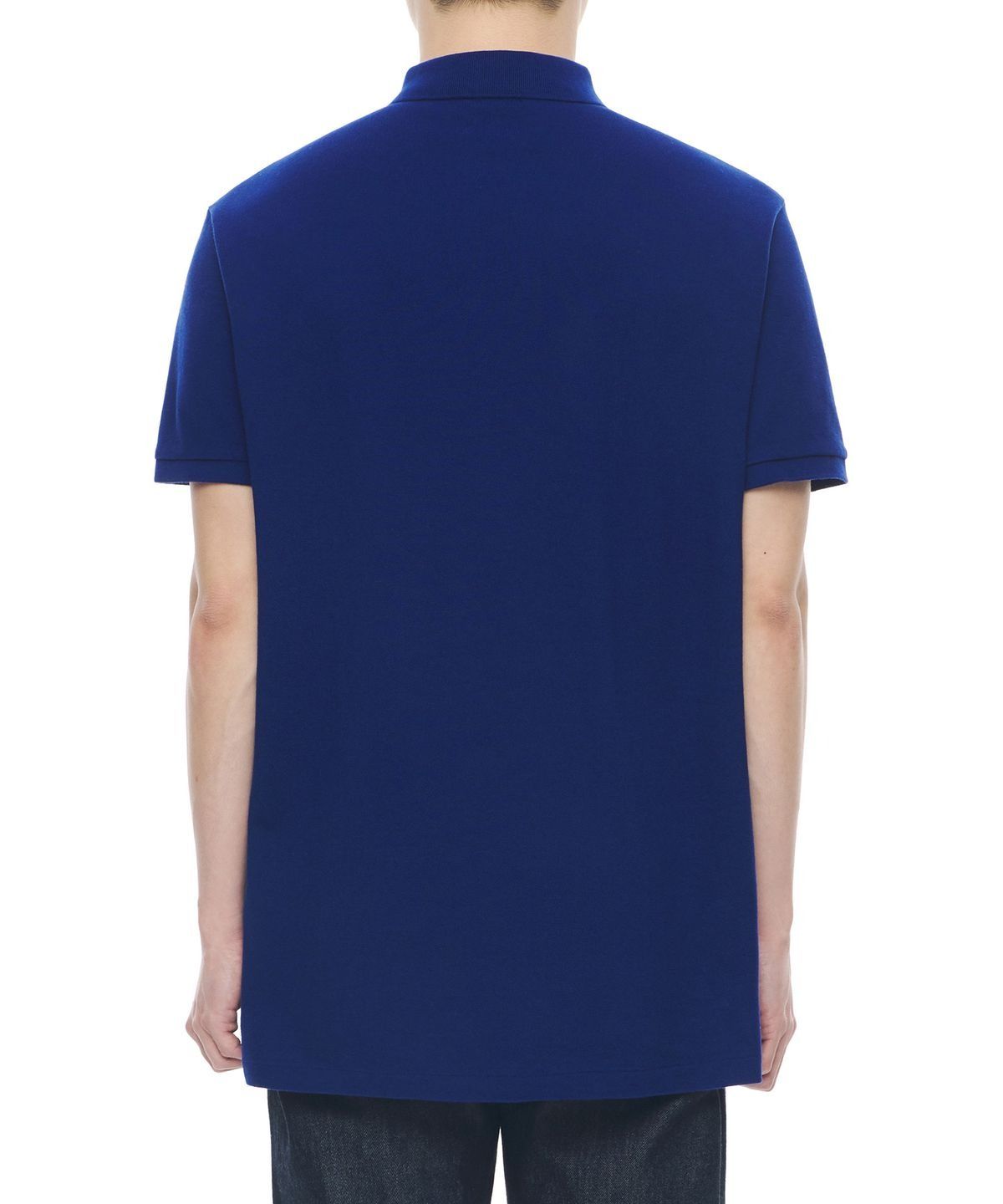 폴로 랄프 로렌(POLO RALPH LAUREN) 커스텀 슬림핏 메시 폴로 셔츠-블루