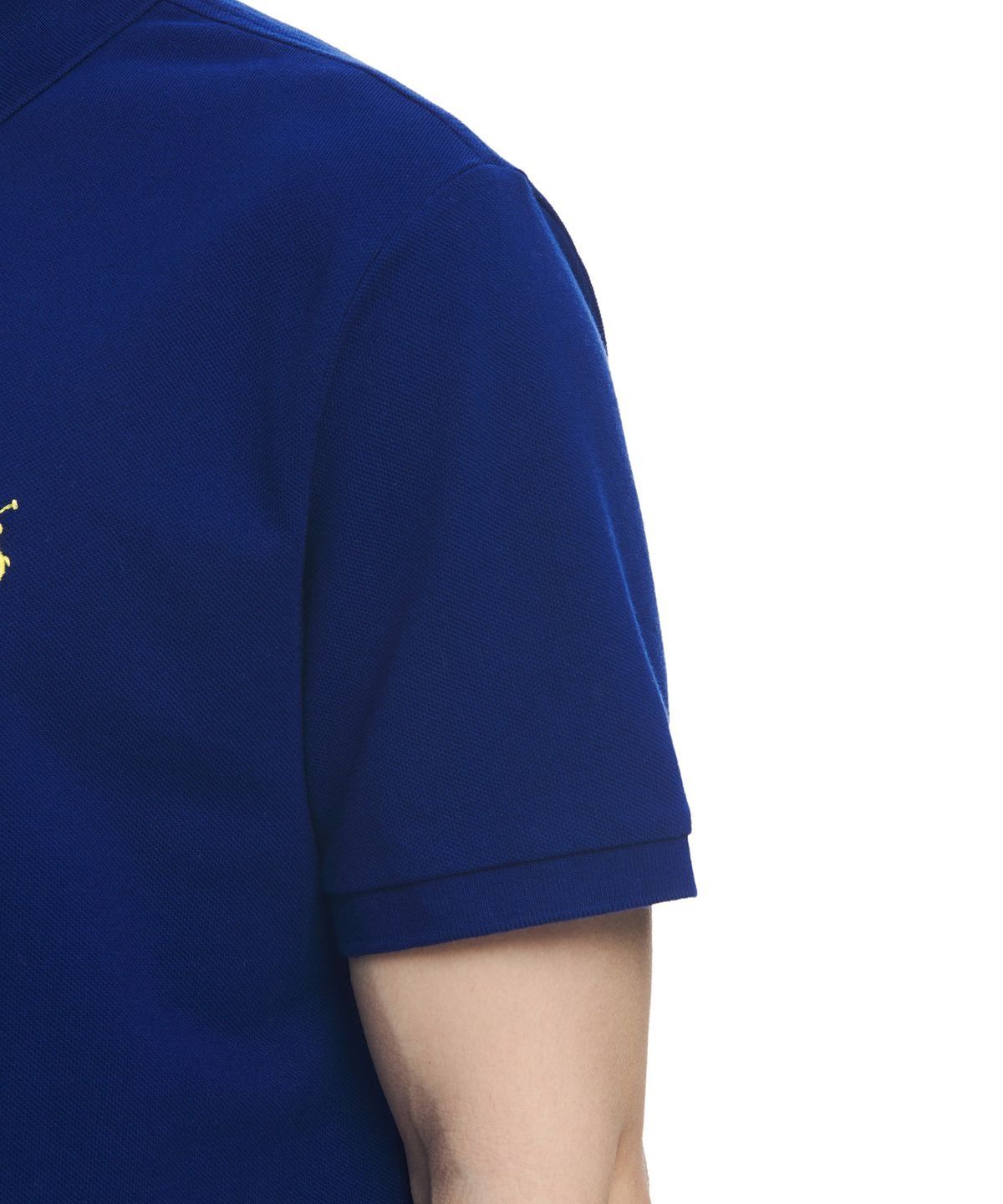 폴로 랄프 로렌(POLO RALPH LAUREN) 커스텀 슬림핏 메시 폴로 셔츠-블루