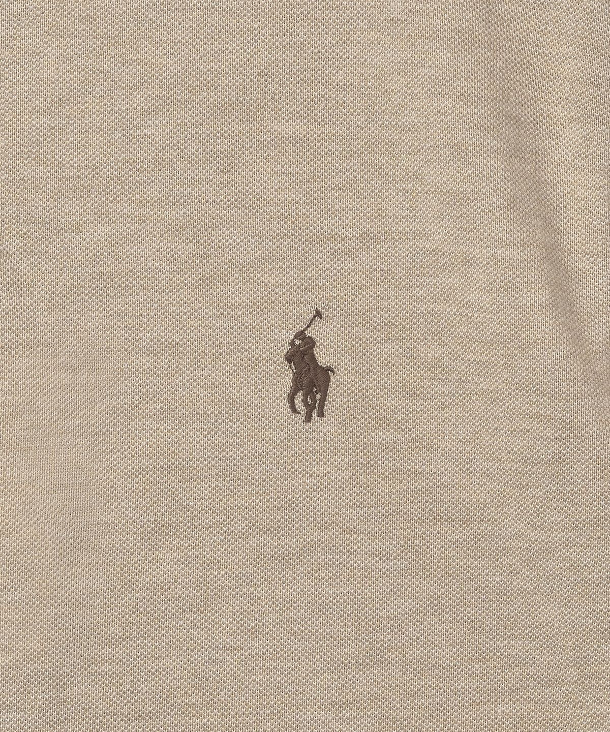 폴로 랄프 로렌(POLO RALPH LAUREN) 커스텀 슬림핏 메시 폴로 셔츠-그레이
