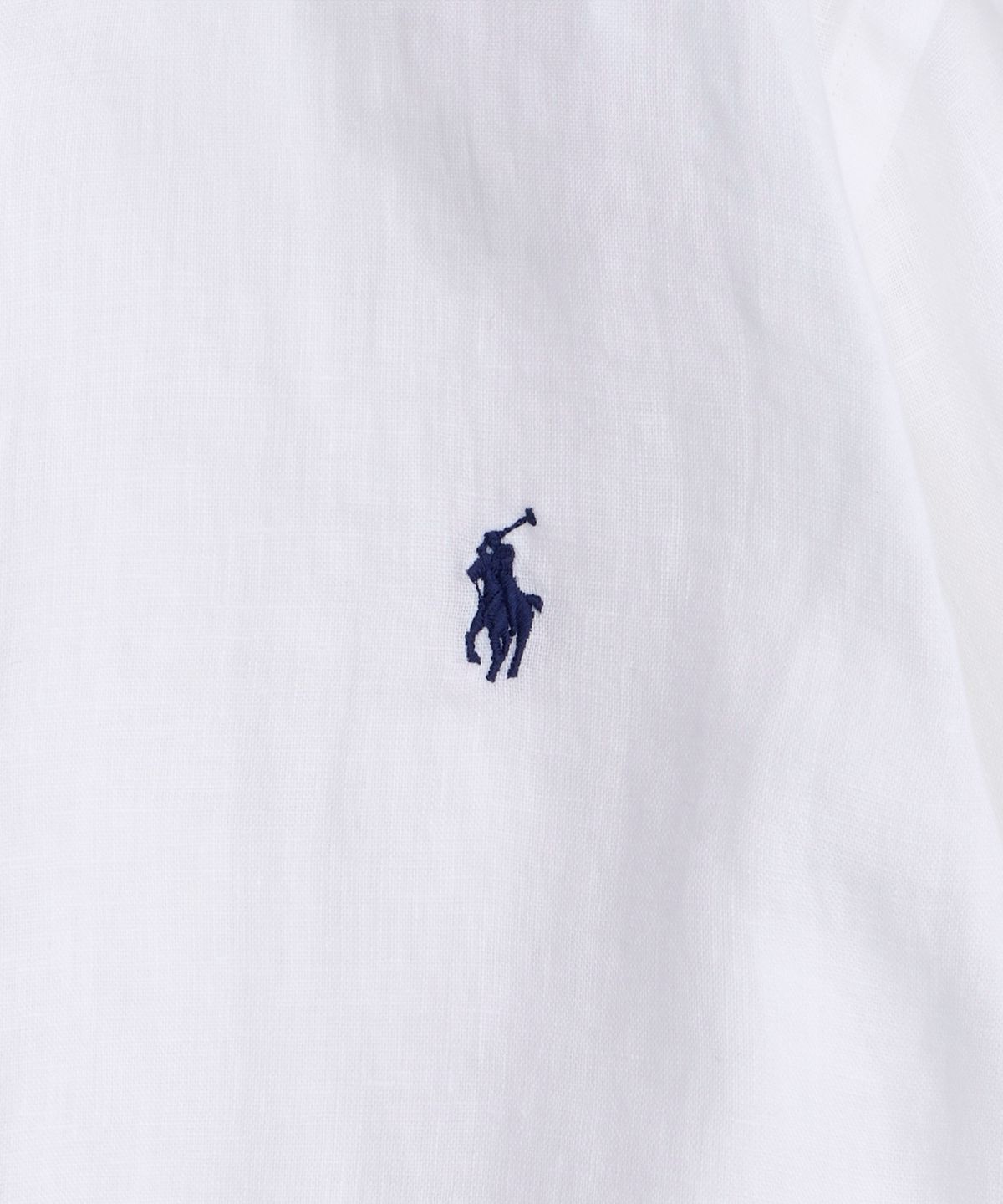 폴로 랄프 로렌(POLO RALPH LAUREN) 커스텀핏 리넨 셔츠-화이트
