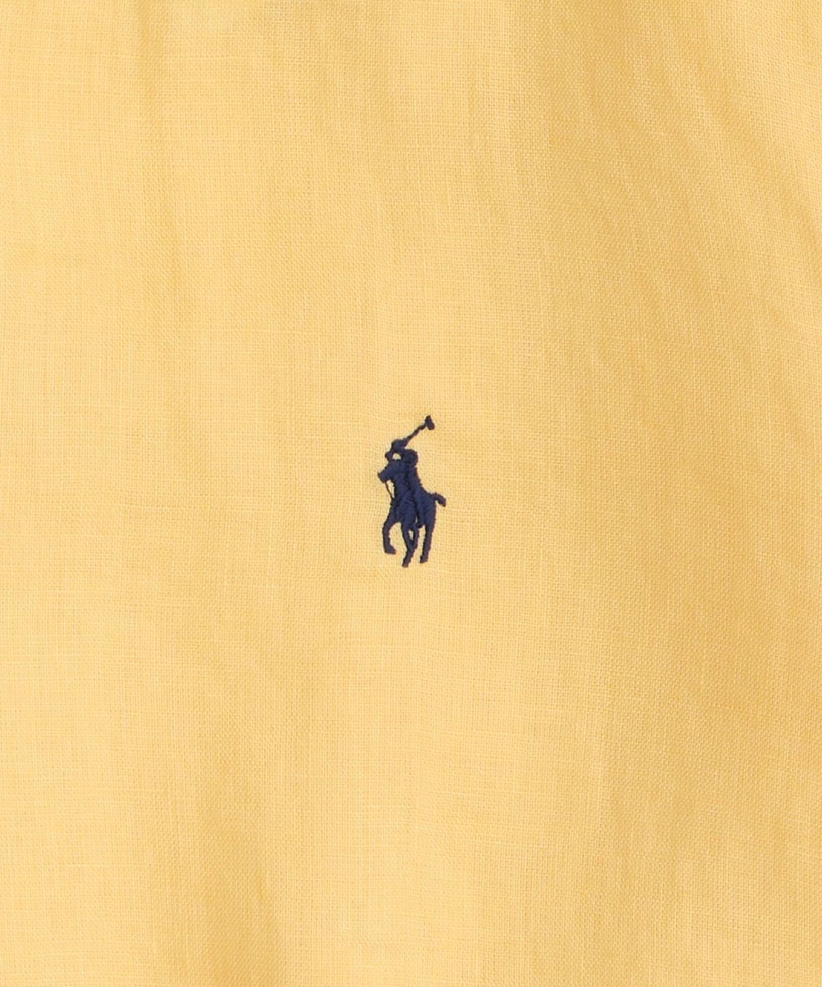 폴로 랄프 로렌(POLO RALPH LAUREN) 커스텀핏 리넨 셔츠-옐로우