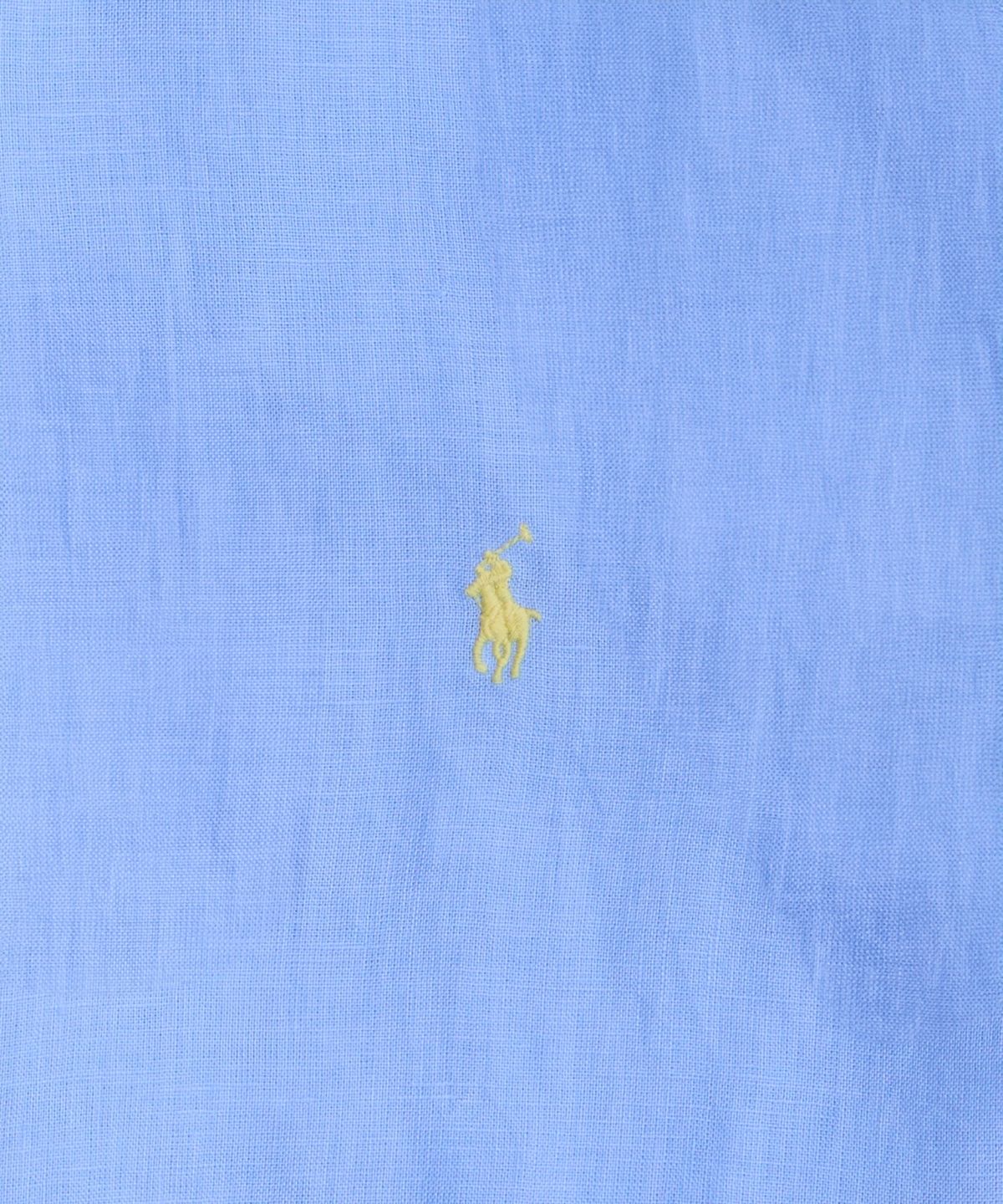 폴로 랄프 로렌(POLO RALPH LAUREN) 커스텀핏 리넨 셔츠-블루