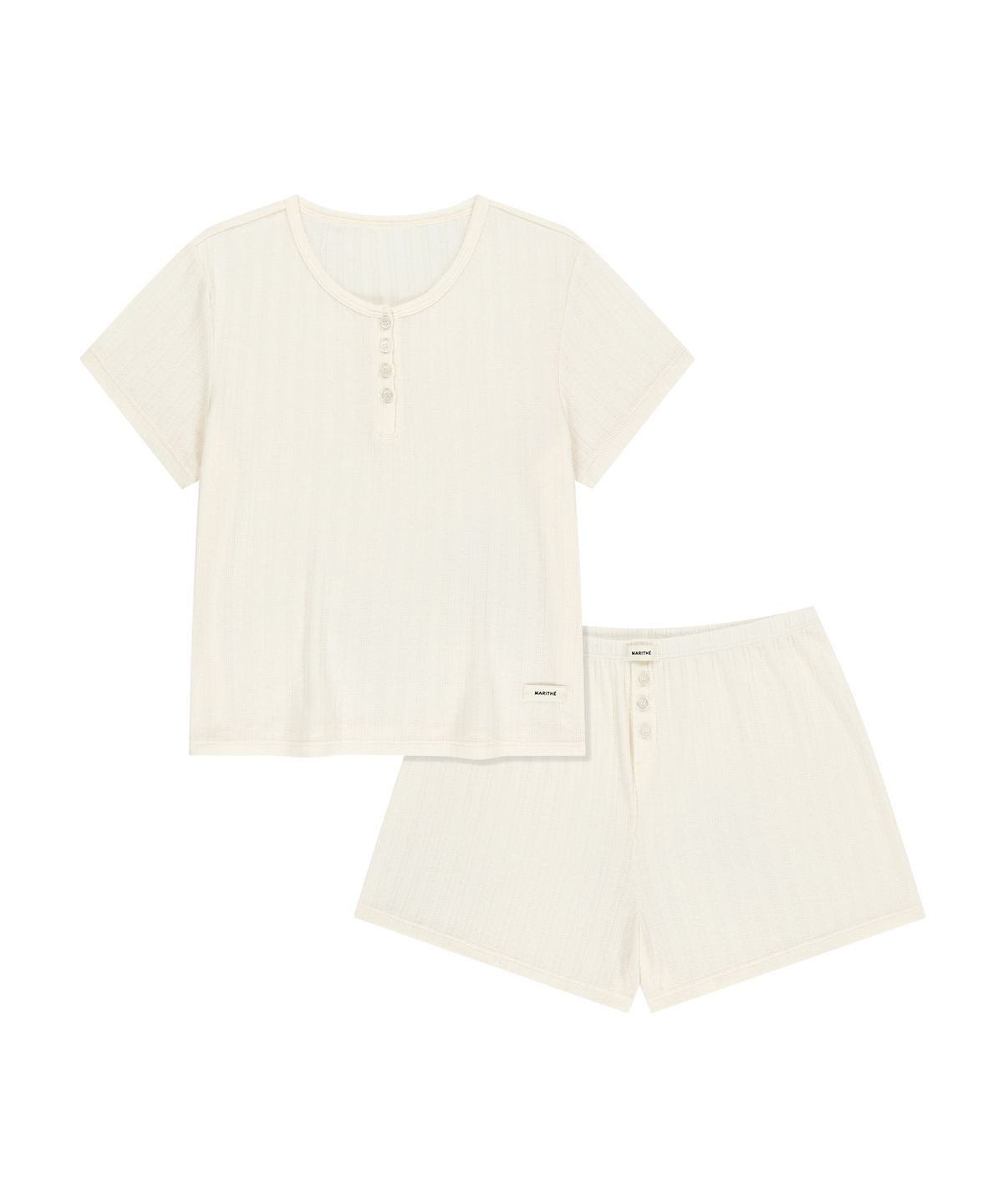 마리떼 프랑소와 저버(MARITHÉ + FRANҪOIS GIRBAUD) UNDERWEAR W POINTELLE LOUNGE SET cream