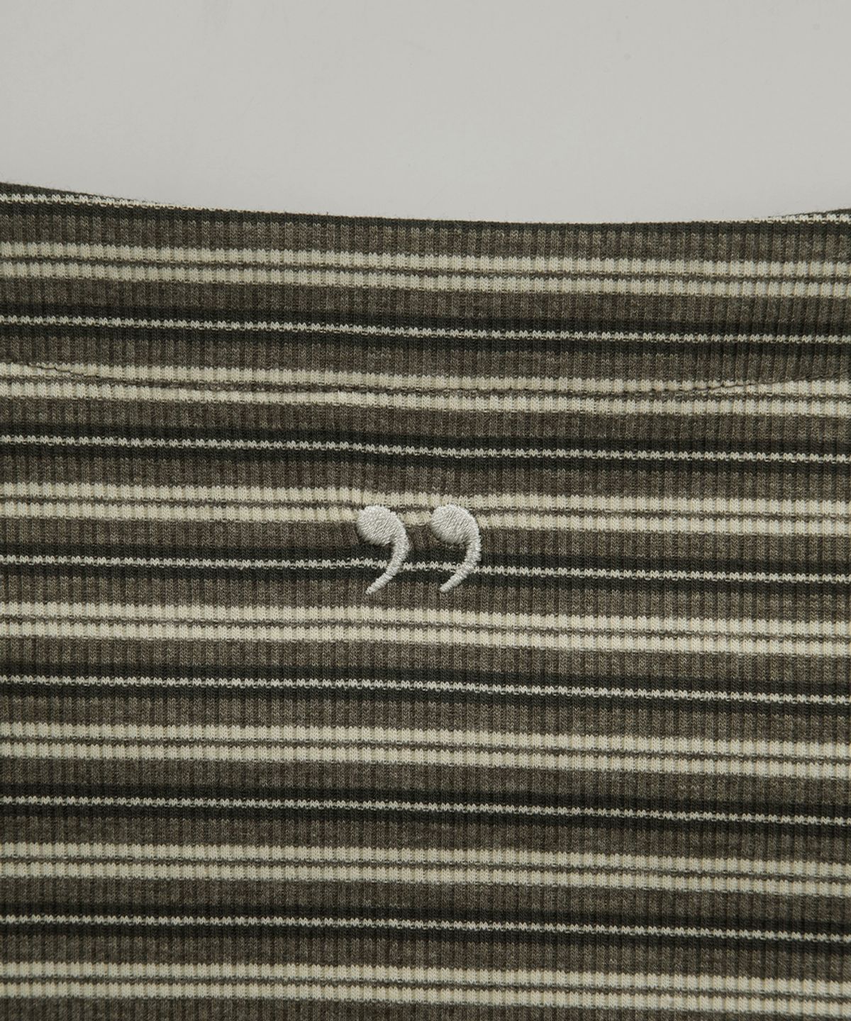 애즈온(ASON) RAIL STRIPE TEE / BROWN