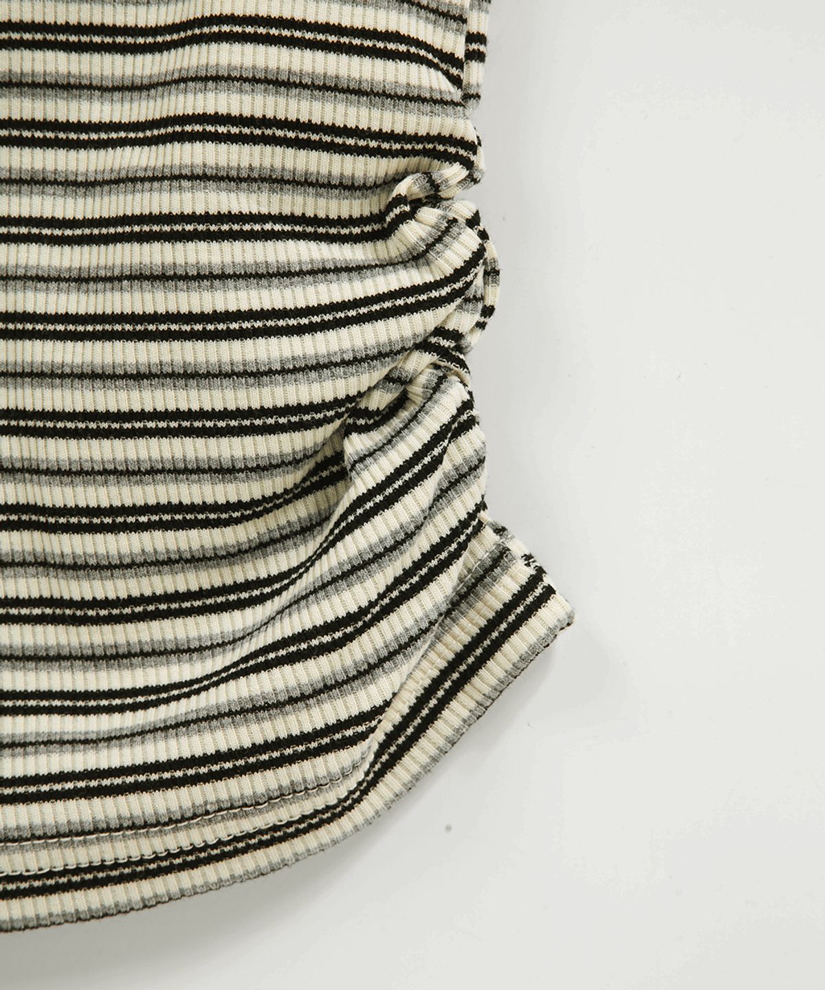 애즈온(ASON) RAIL STRIPE TEE / IVORY