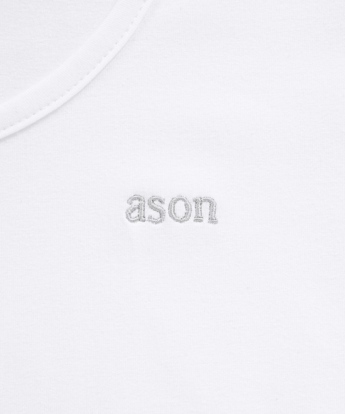 애즈온(ASON) PLAIN SLIM TEE / WHITE