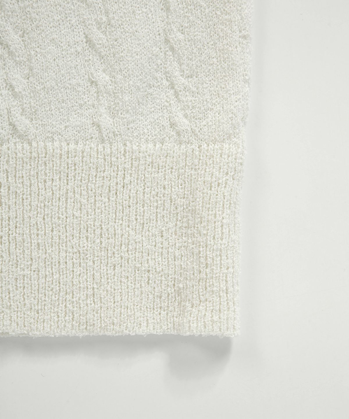 애즈온(ASON) MISTY CABLE KNIT / IVORY