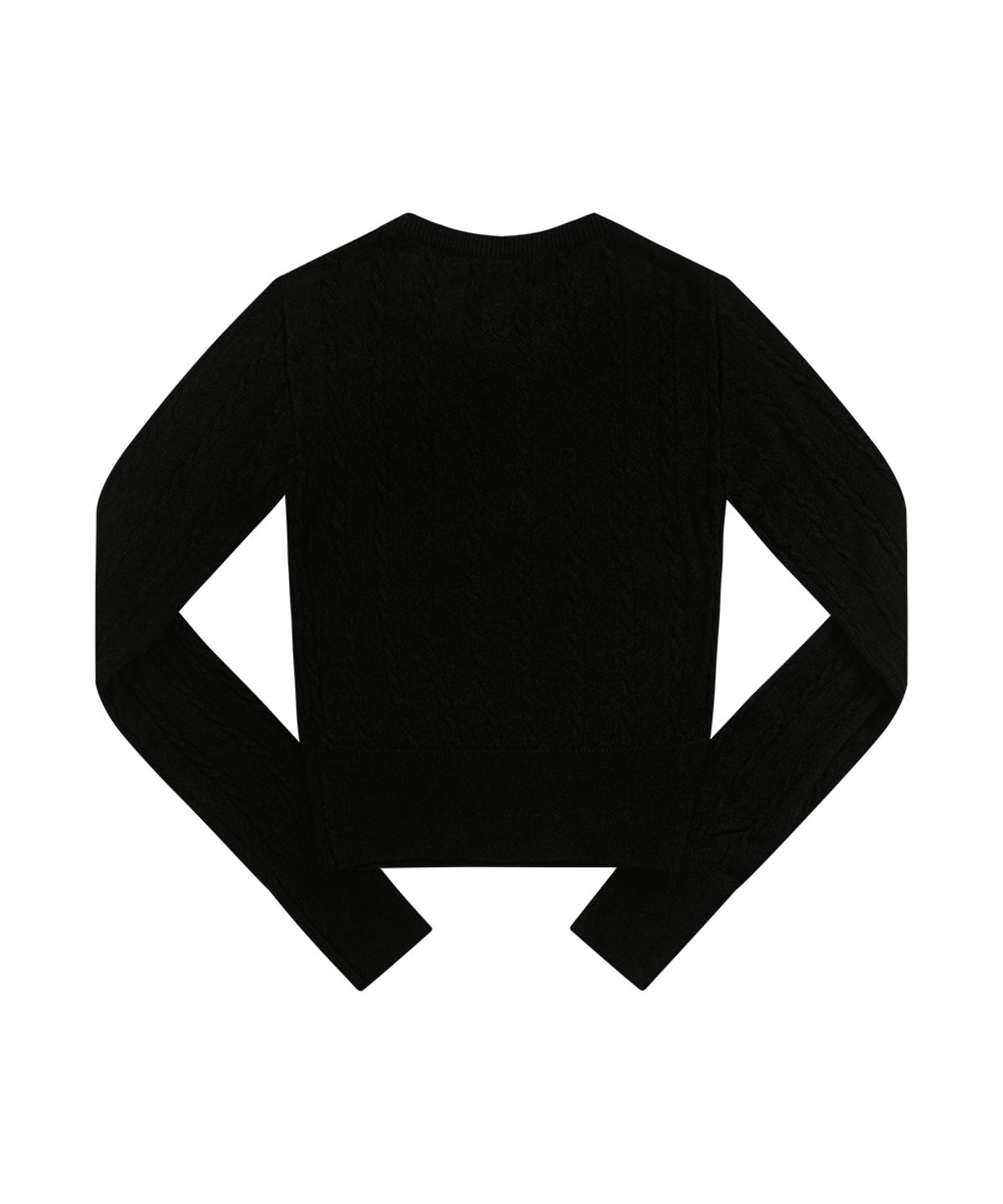 애즈온(ASON) MISTY CABLE KNIT / BLACK