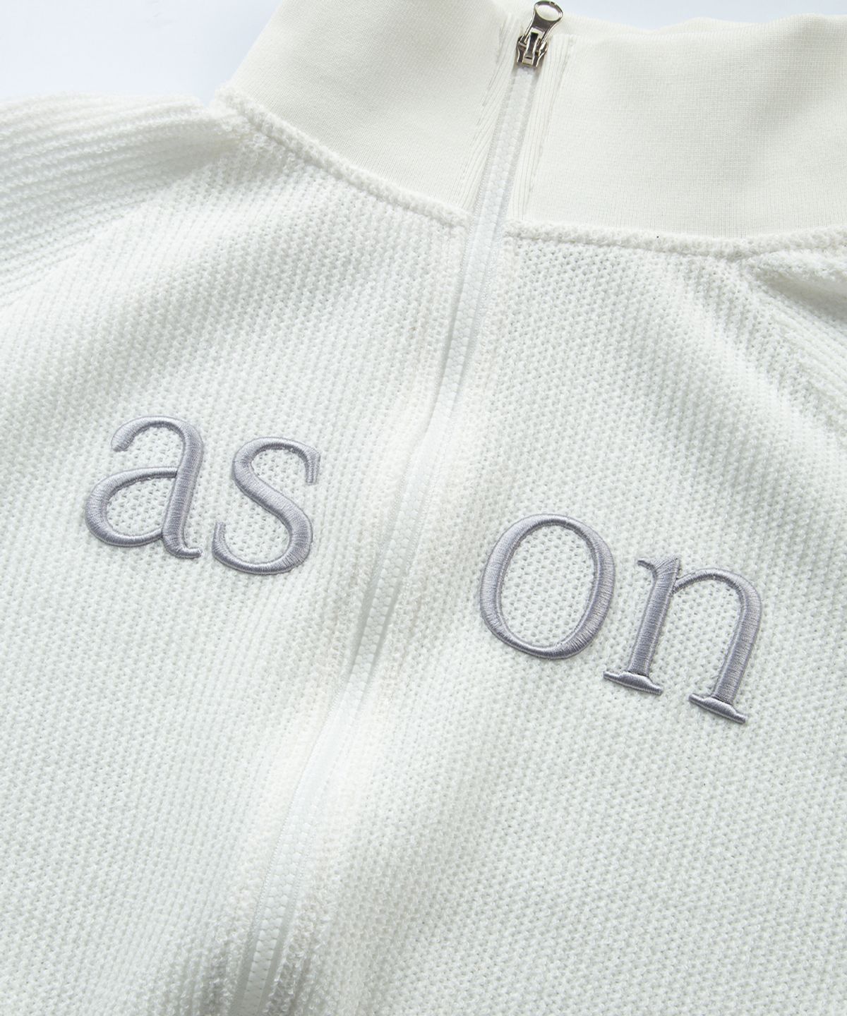 애즈온(ASON) SOI ZIP-UP / WHITE (SUMMER VER.)