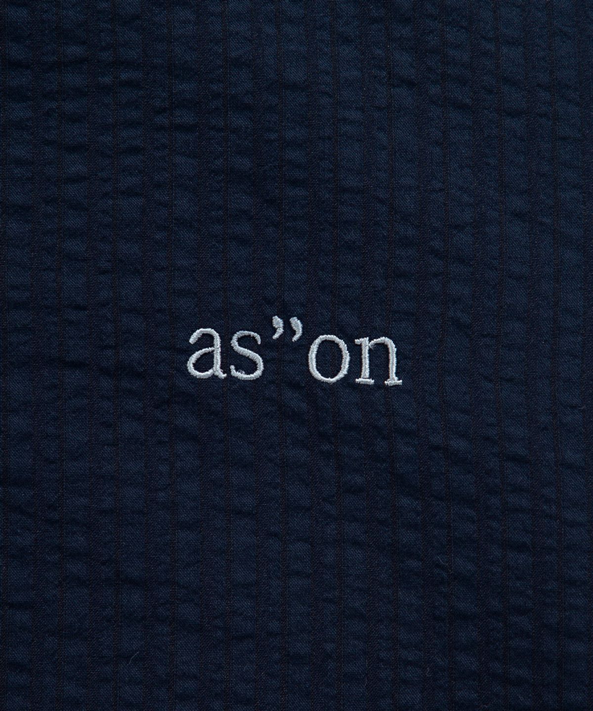 애즈온(ASON) LAVE STRIPE SHIRT / NAVY