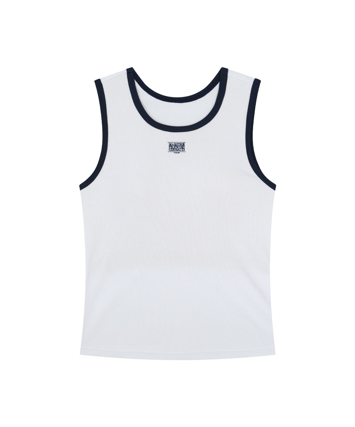 마리떼 프랑소와 저버(MARITHÉ + FRANҪOIS GIRBAUD) UNDERWEAR W CLASSIC LOGO RINGER TANK BRA TOP white