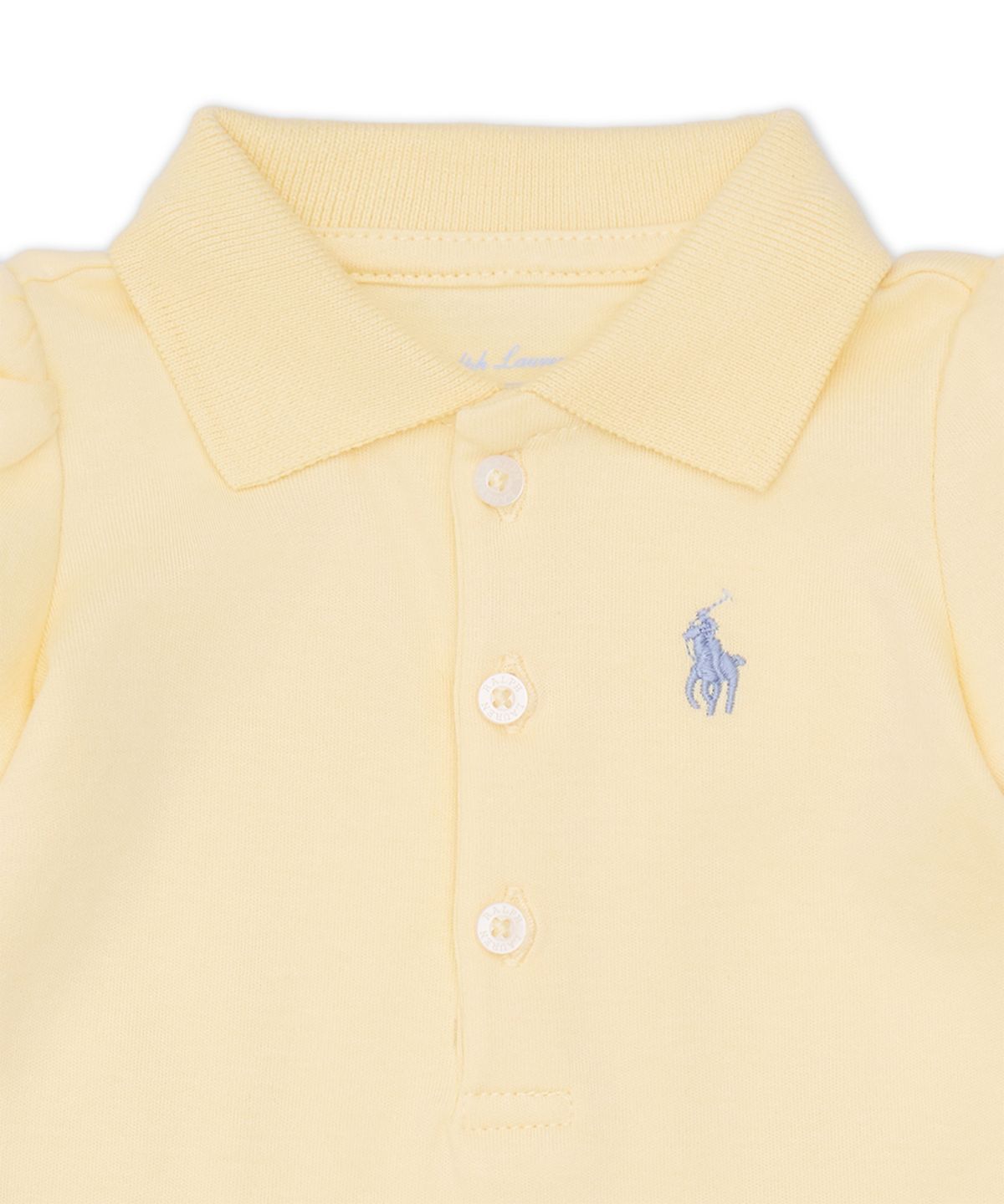 폴로 랄프 로렌 칠드런(POLO RALPH LAUREN CHILDREN) 러플 폴로 드레스 앤 블루머-옐로우