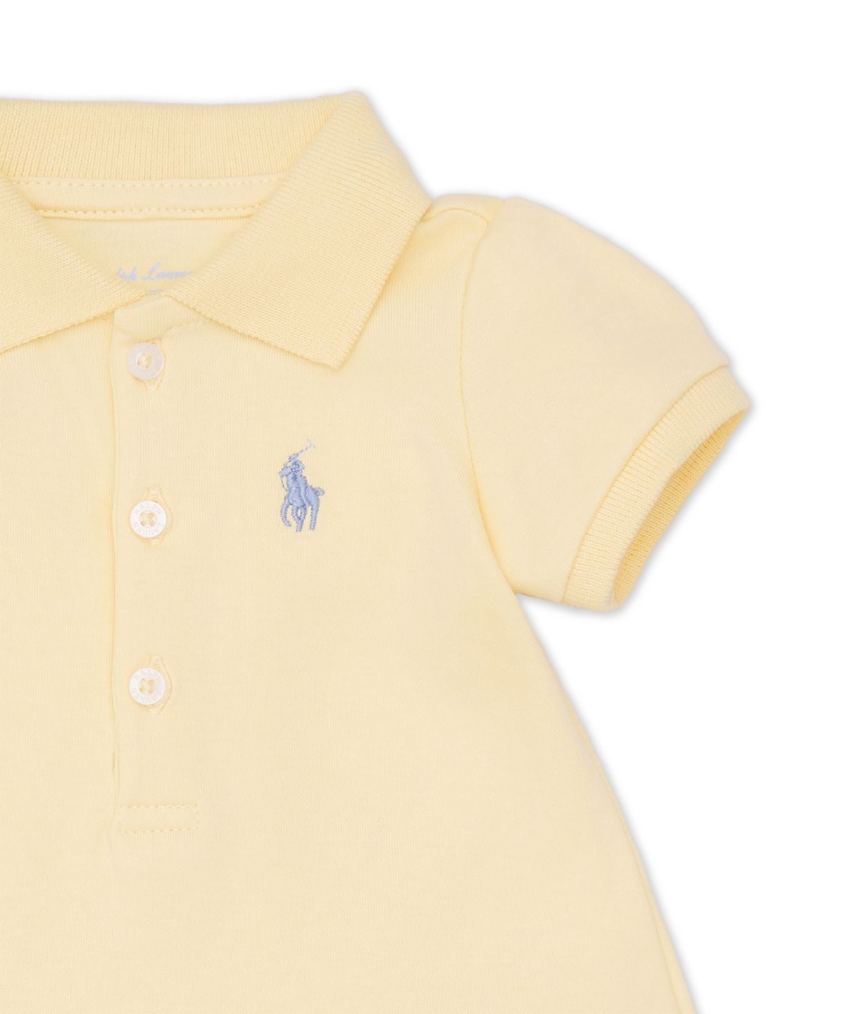 폴로 랄프 로렌 칠드런(POLO RALPH LAUREN CHILDREN) 러플 폴로 드레스 앤 블루머-옐로우
