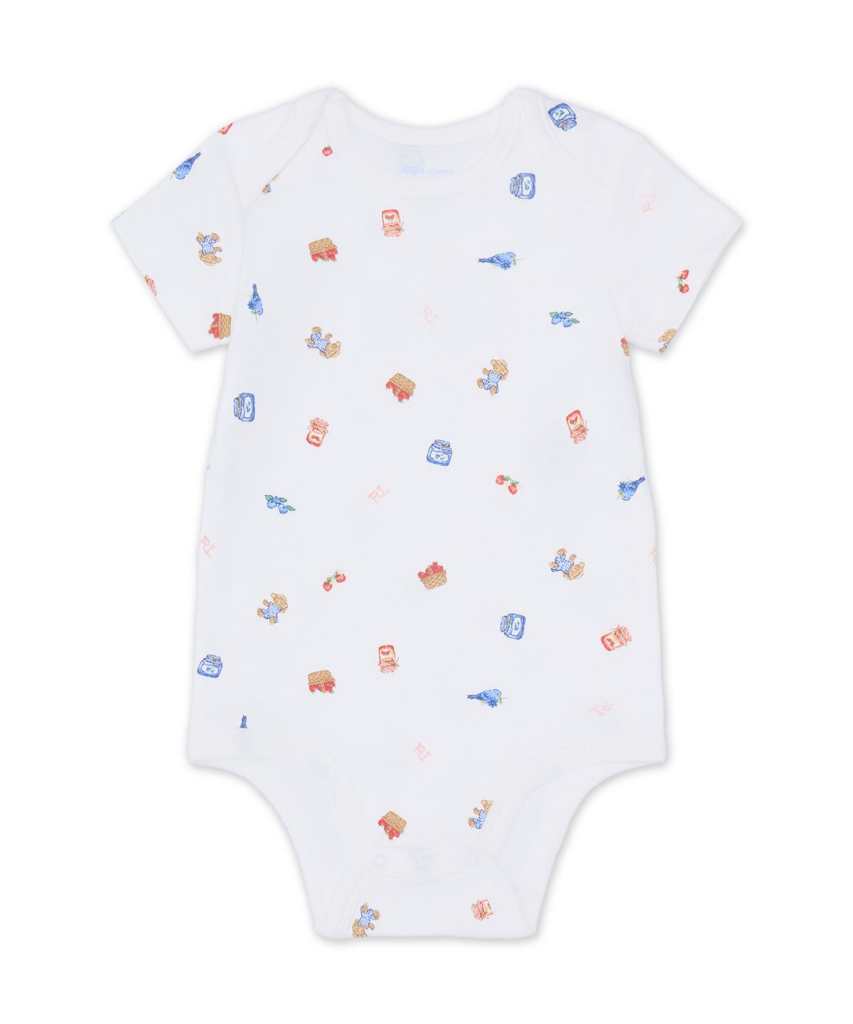 폴로 랄프 로렌 칠드런(POLO RALPH LAUREN CHILDREN) 폴로 베어 코튼 바디수트 투팩-핑크