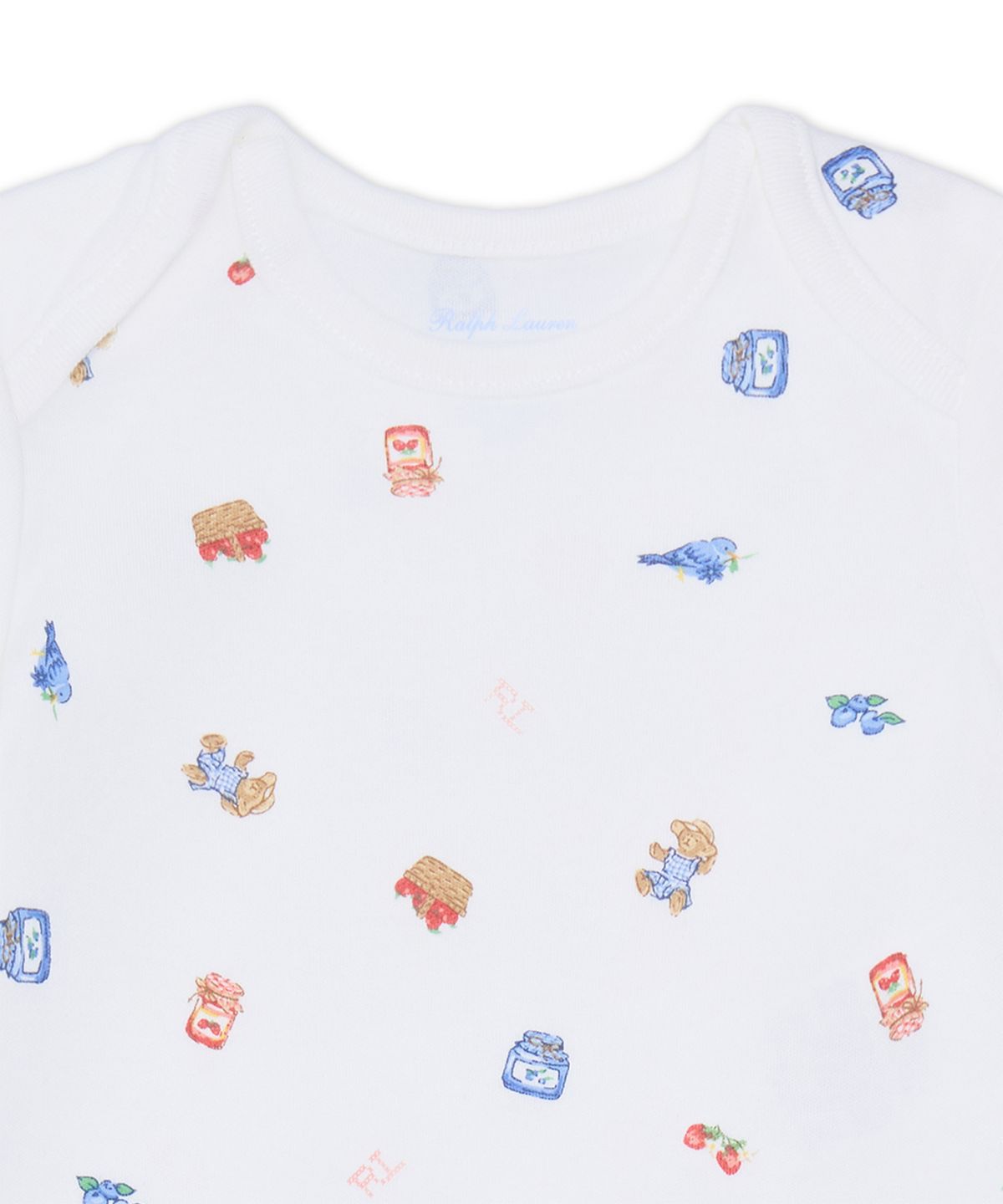 폴로 랄프 로렌 칠드런(POLO RALPH LAUREN CHILDREN) 폴로 베어 코튼 바디수트 투팩-핑크