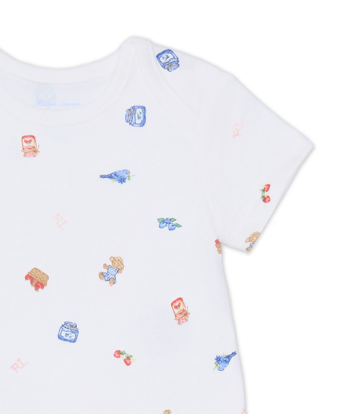 폴로 랄프 로렌 칠드런(POLO RALPH LAUREN CHILDREN) 폴로 베어 코튼 바디수트 투팩-핑크