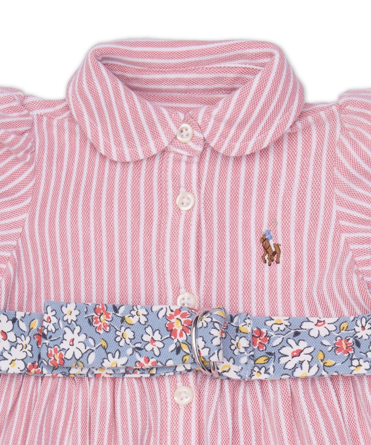 폴로 랄프 로렌 칠드런(POLO RALPH LAUREN CHILDREN) 벨트 옥스포드 메시 폴로 드레스 앤 블루머