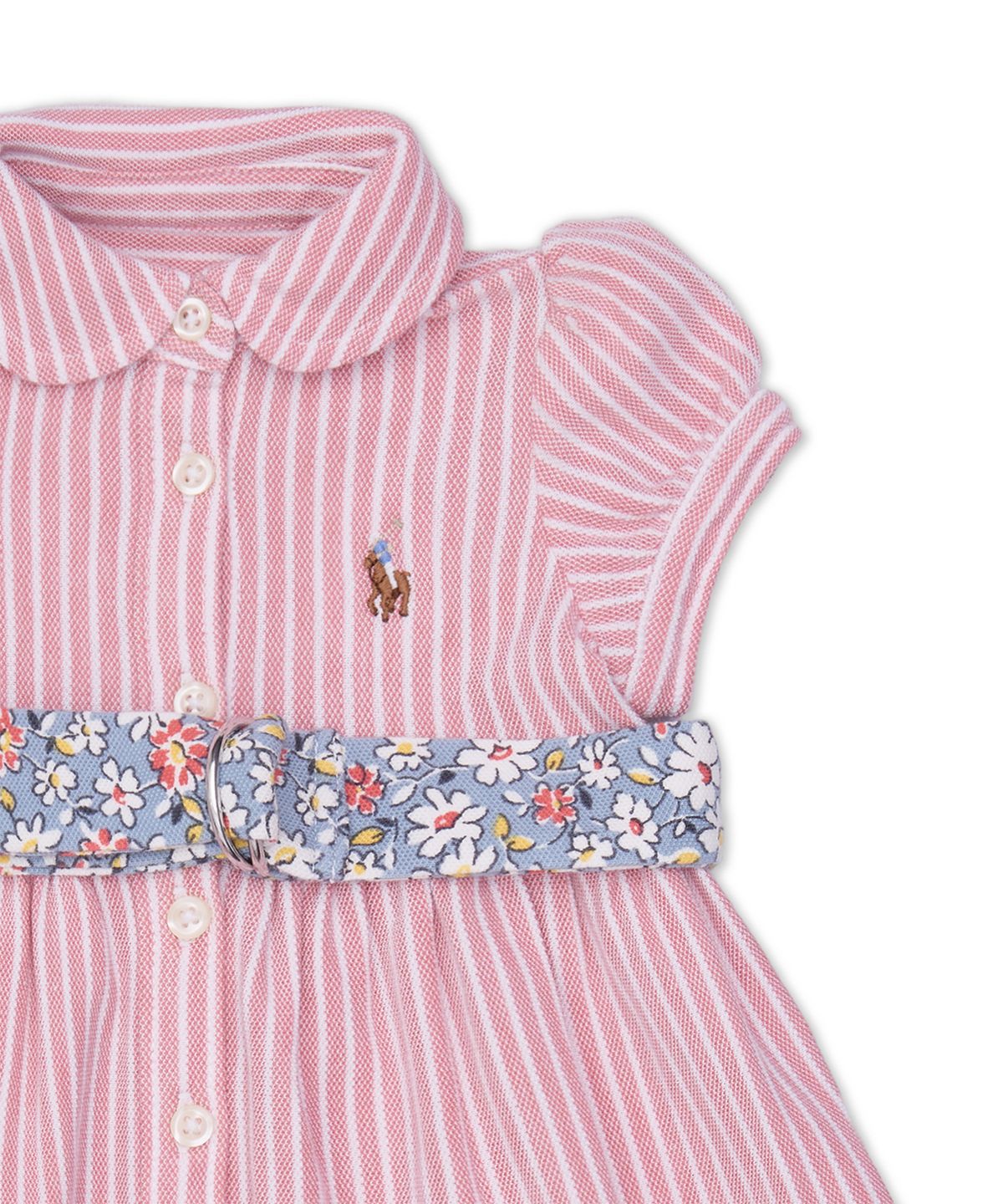 폴로 랄프 로렌 칠드런(POLO RALPH LAUREN CHILDREN) 벨트 옥스포드 메시 폴로 드레스 앤 블루머