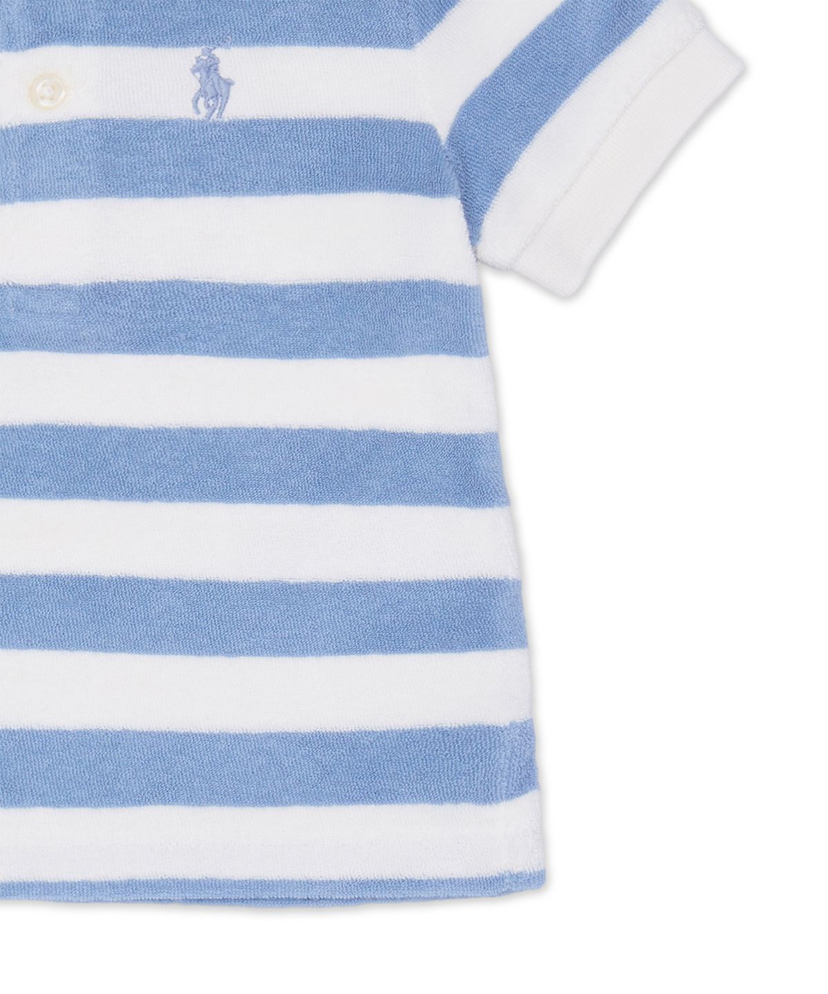 폴로 랄프 로렌 칠드런(POLO RALPH LAUREN CHILDREN) 스트라이프 테리 폴로 셔츠, 쇼트 앤 햇-멀티 컬러