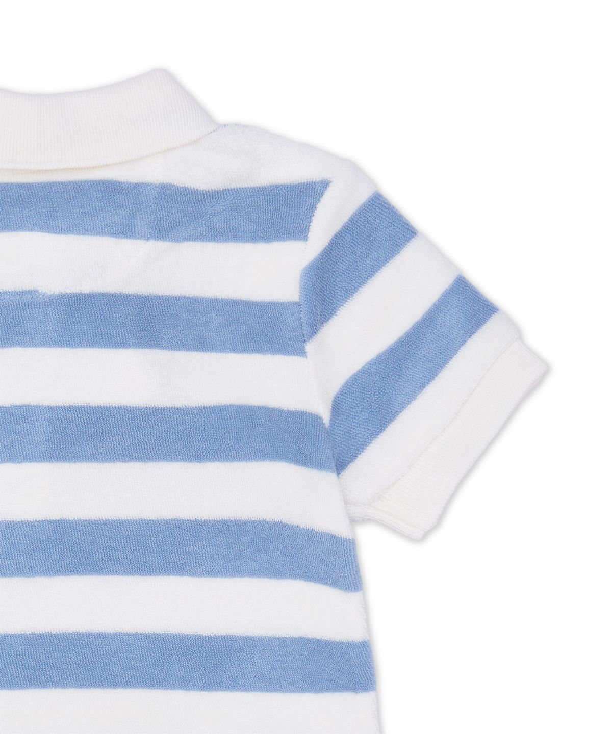폴로 랄프 로렌 칠드런(POLO RALPH LAUREN CHILDREN) 스트라이프 테리 폴로 셔츠, 쇼트 앤 햇-멀티 컬러