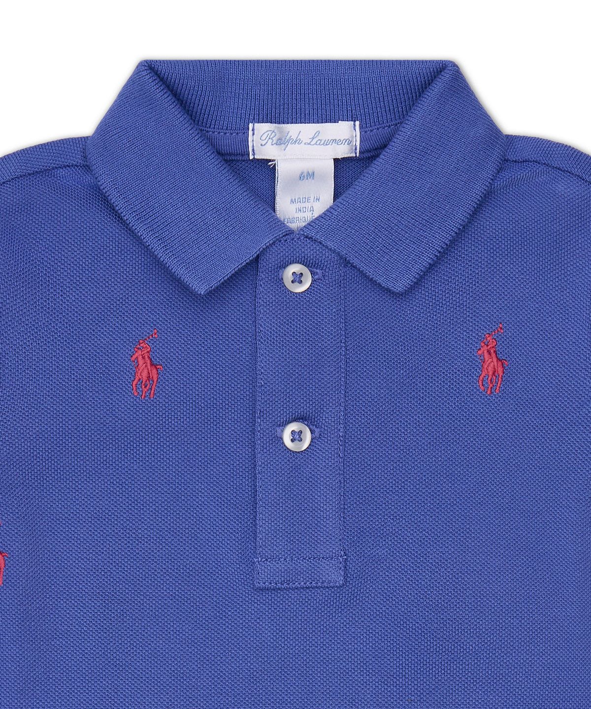 폴로 랄프 로렌 칠드런(POLO RALPH LAUREN CHILDREN) 폴로 포니 코튼 메시 폴로 쇼트올-멀티 컬러