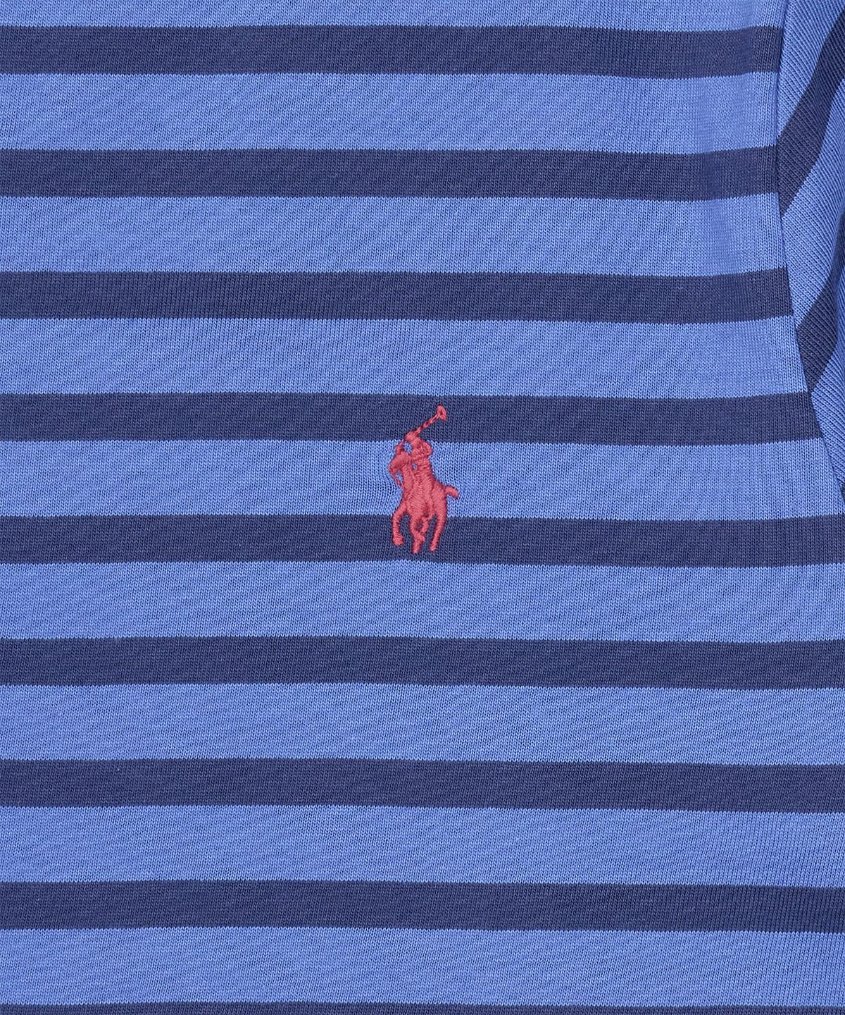 폴로 랄프 로렌 칠드런(POLO RALPH LAUREN CHILDREN) 스트라이프 코튼 저지 티-블루