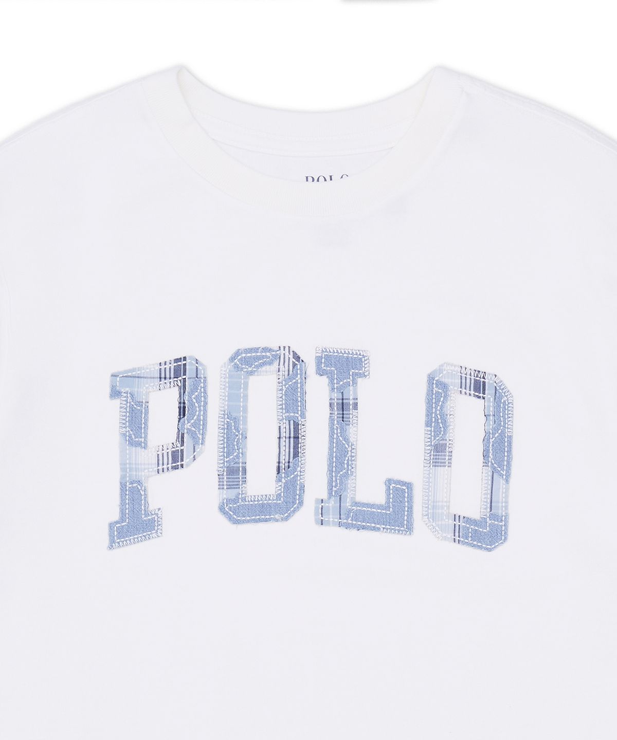 폴로 랄프 로렌 칠드런(POLO RALPH LAUREN CHILDREN) 스트라이프 코튼 저지 티-화이트