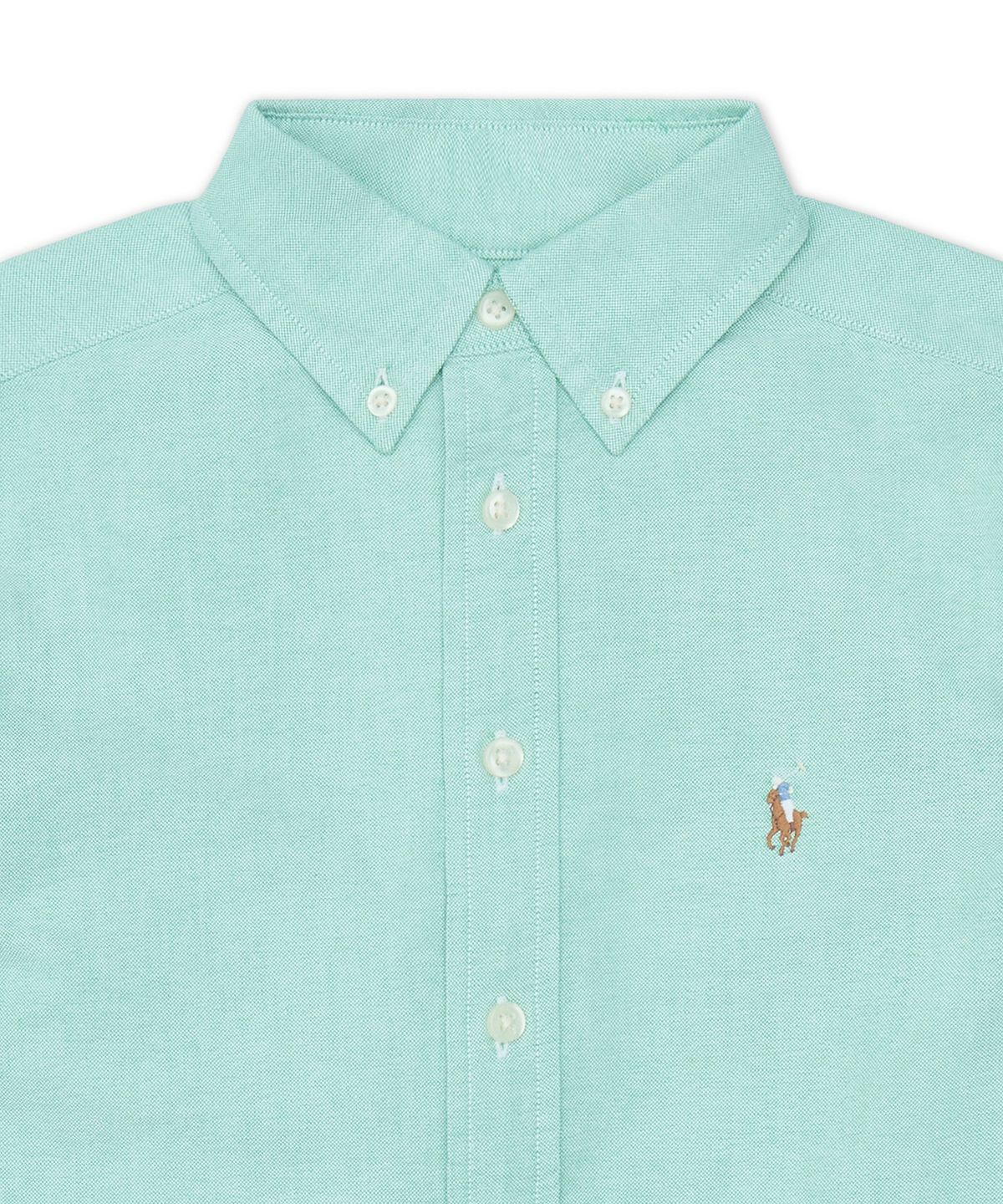 폴로 랄프 로렌 칠드런(POLO RALPH LAUREN CHILDREN) 아이코닉 옥스포드 셔츠-그린