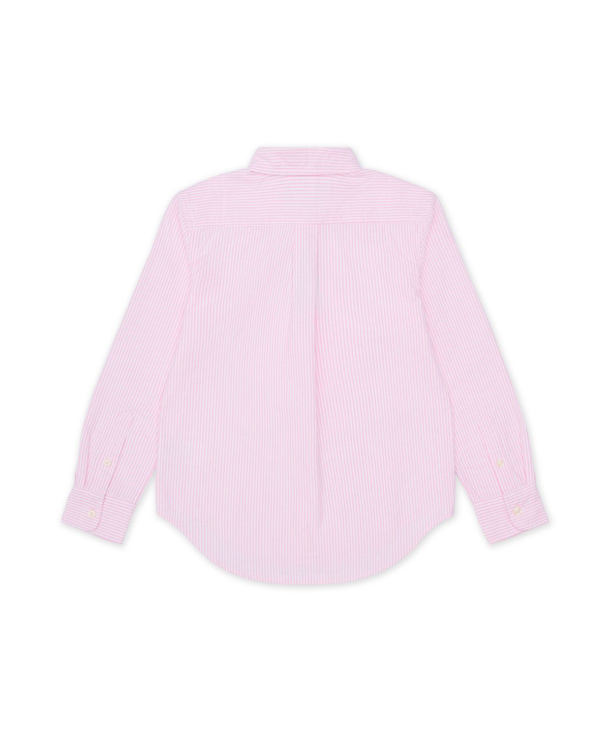 폴로 랄프 로렌 칠드런(POLO RALPH LAUREN CHILDREN) 스트라이프 코튼 옥스포드 셔츠-핑크