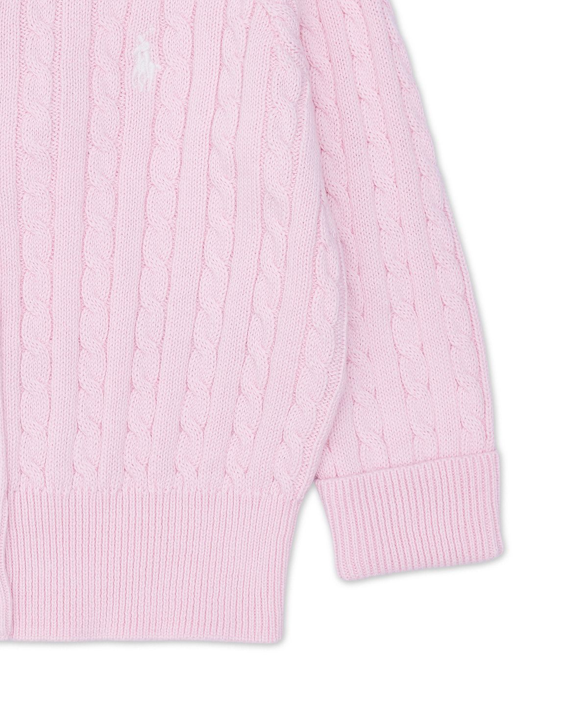폴로 랄프 로렌 칠드런(POLO RALPH LAUREN CHILDREN) 미니 케이블 코튼 카디건-핑크