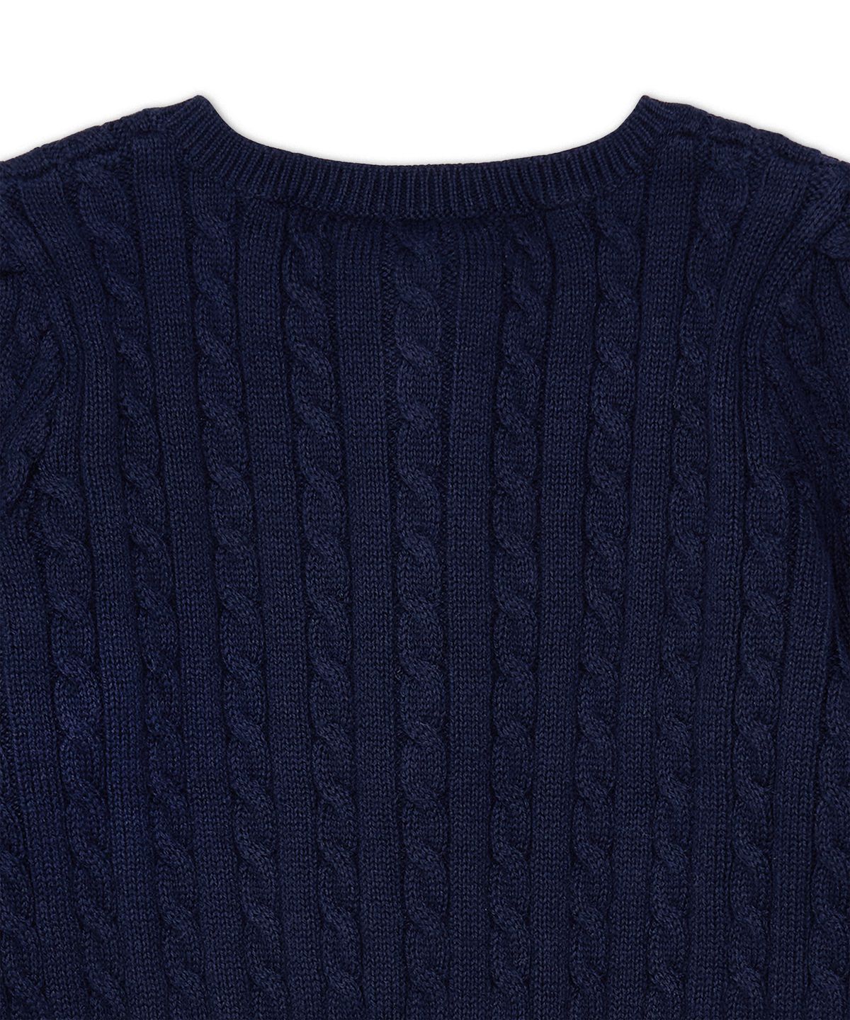폴로 랄프 로렌 칠드런(POLO RALPH LAUREN CHILDREN) 미니 케이블 코튼 카디건-네이비
