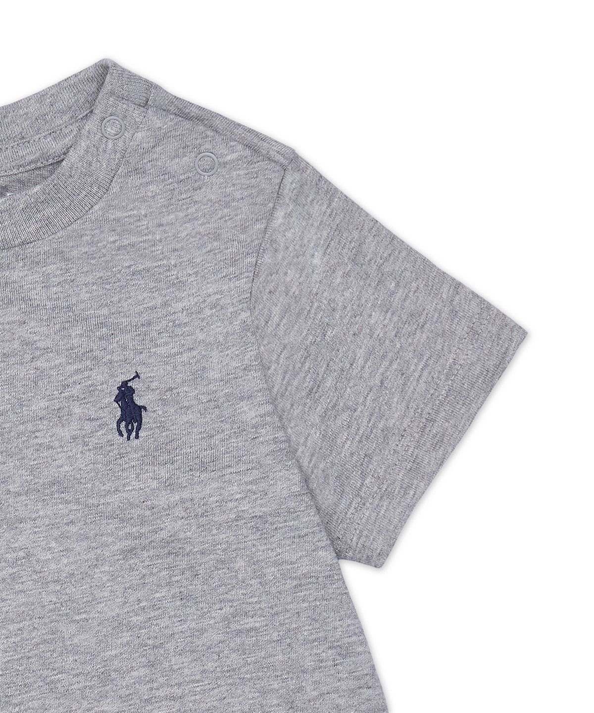 폴로 랄프 로렌 칠드런(POLO RALPH LAUREN CHILDREN) 코튼 저지 크루넥 티-그레이