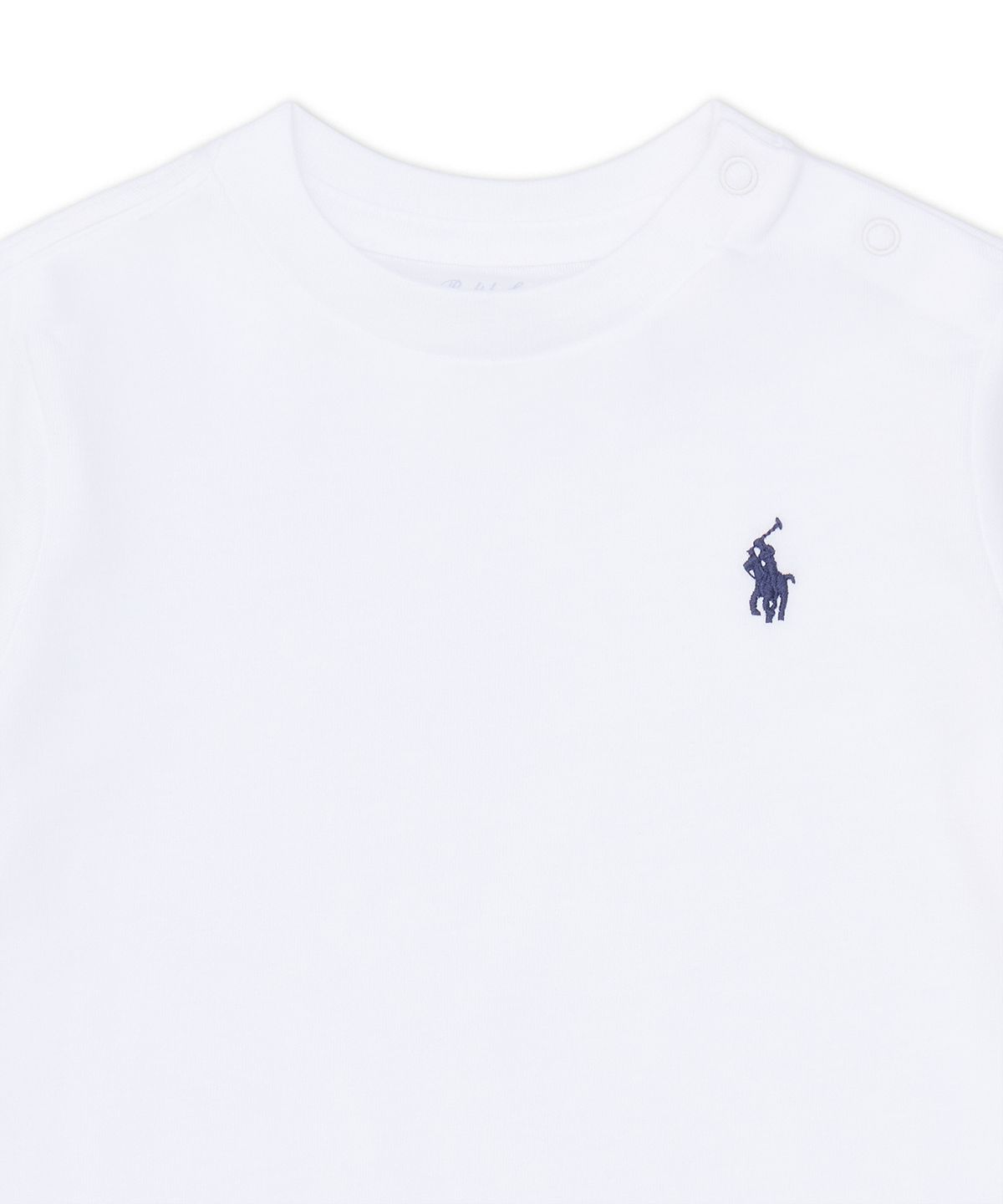 폴로 랄프 로렌 칠드런(POLO RALPH LAUREN CHILDREN) 코튼 저지 크루넥 티-화이트
