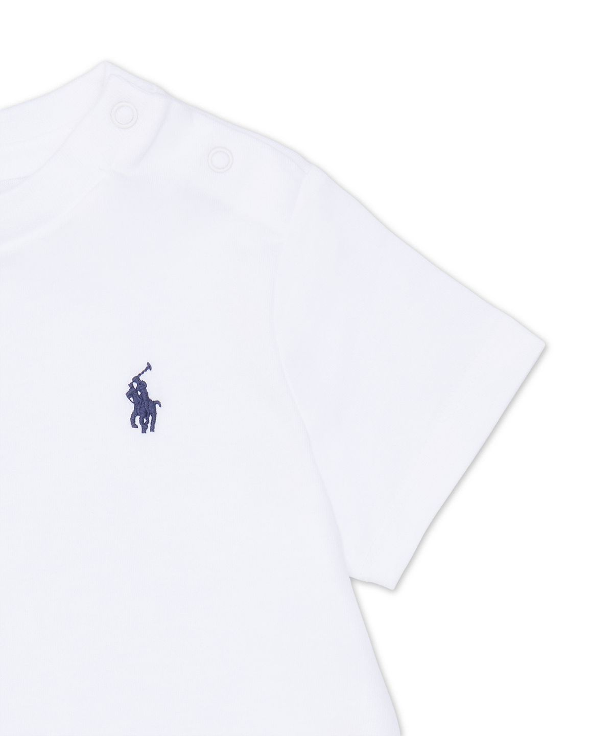 폴로 랄프 로렌 칠드런(POLO RALPH LAUREN CHILDREN) 코튼 저지 크루넥 티-화이트