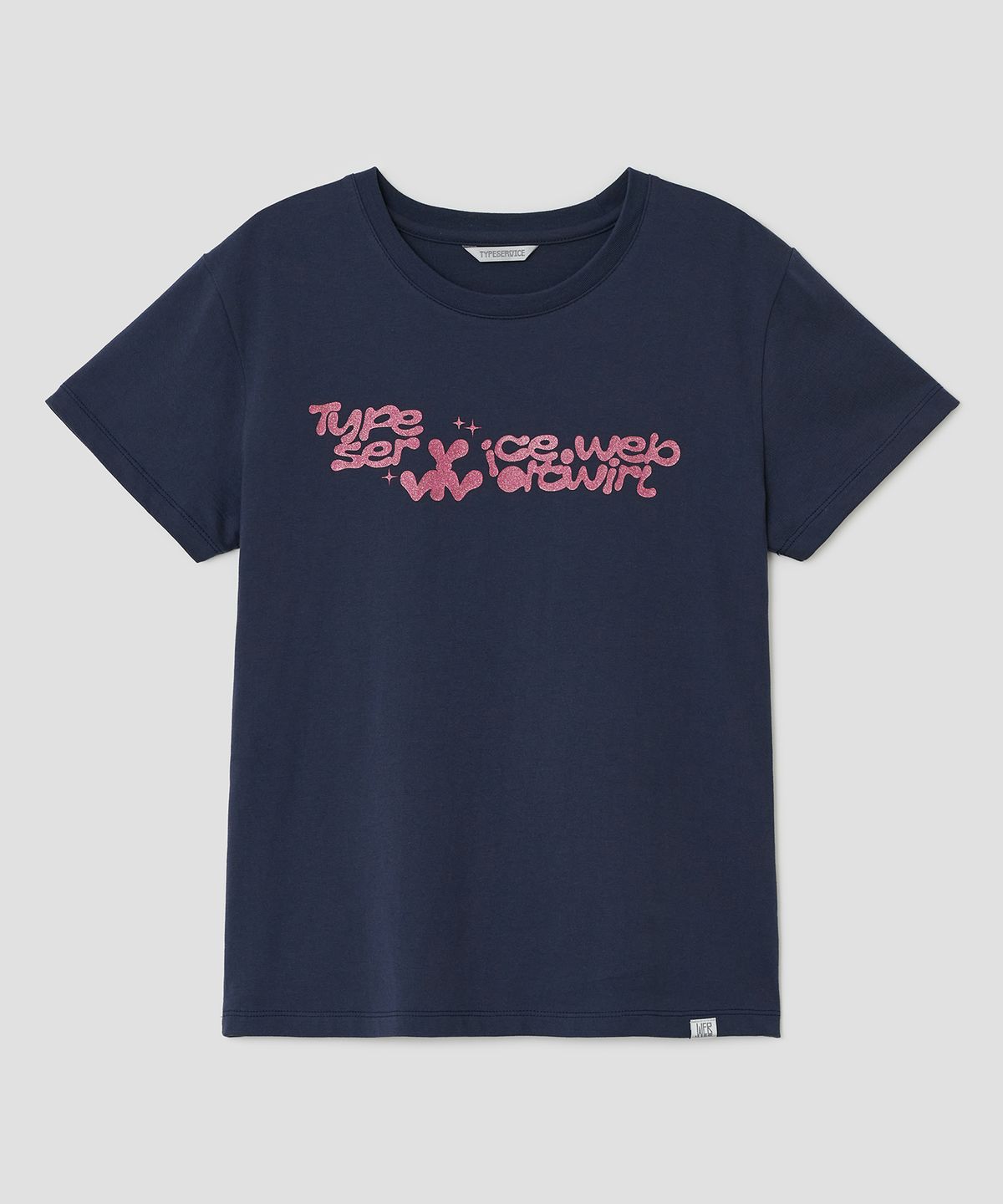 타입서비스(TYPESERVICE) Vivid Twirl Glitter Top [Navy]