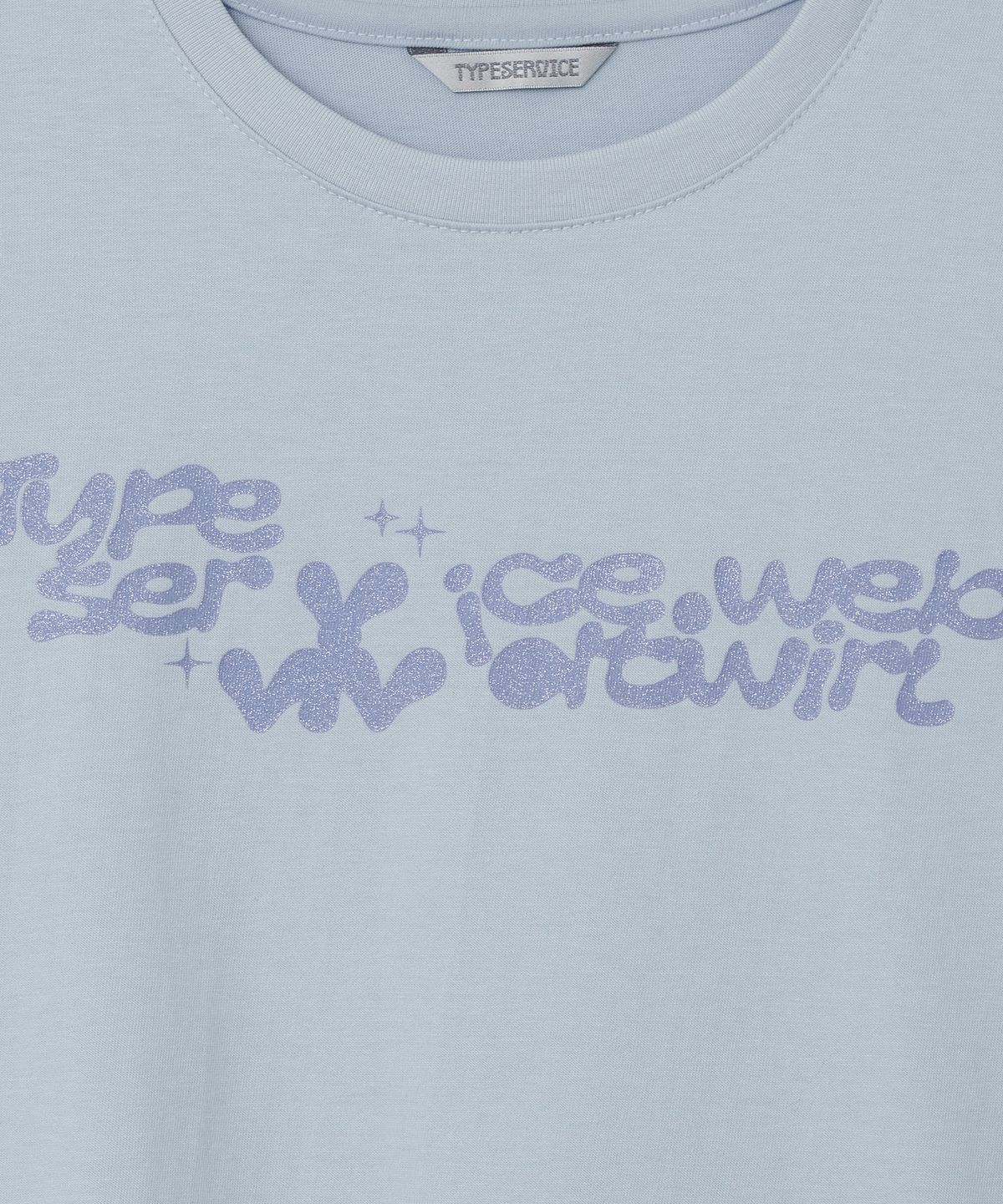 타입서비스(TYPESERVICE) Vivid Twirl Glitter Top [Blue]