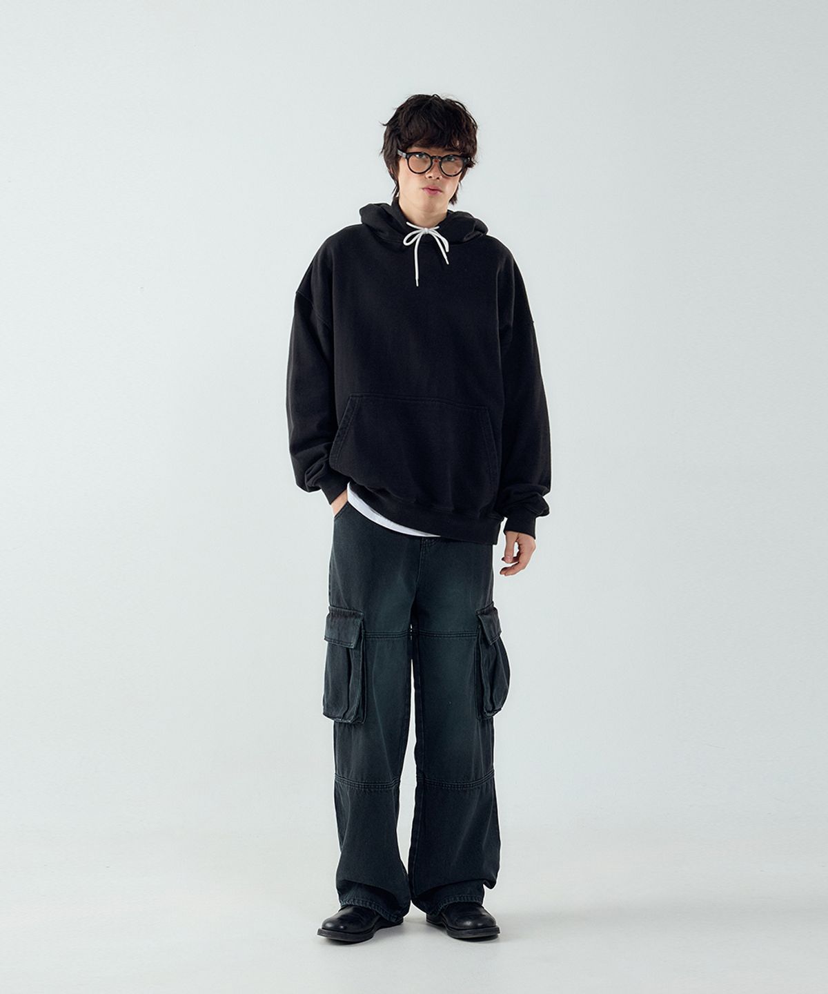포티포(FORTYFOUR) [M] 스트릿 카고 데님 팬츠