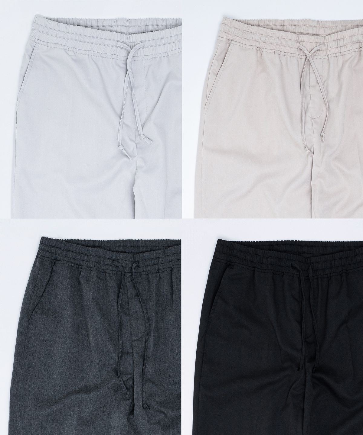 스트라이크(STRIKE) Fluid Banding Trousers (LIGHT GREYㅣBEIGEㅣCHARCOALㅣBLACK)